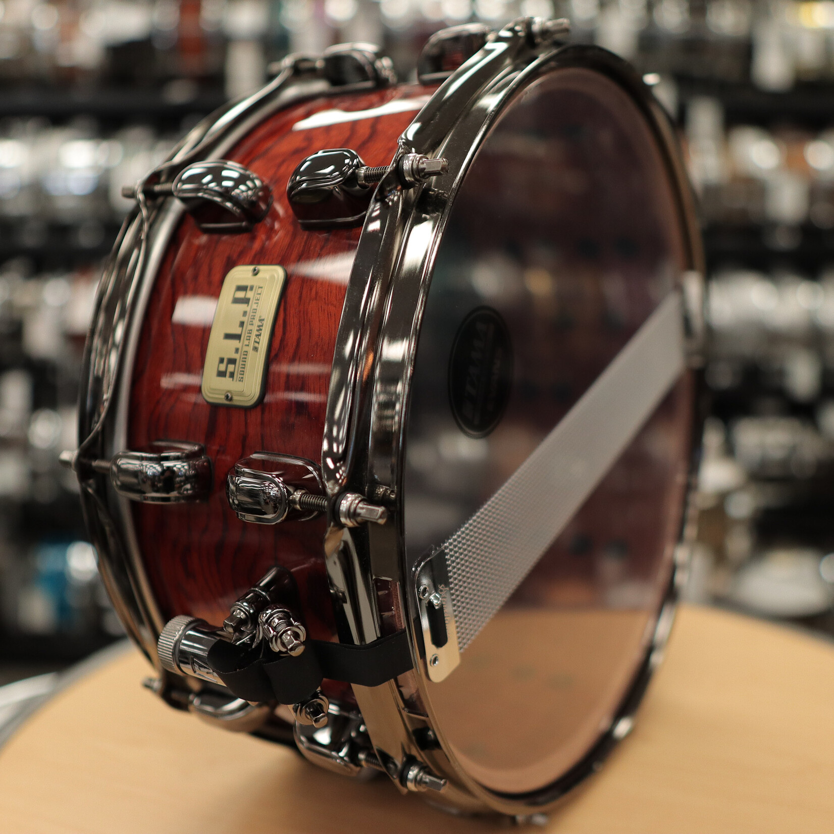 Tama Pre-Owned Tama S.L.P. 6x14" G-Bubinga Snare Drum 12-Ply LGB146NQB (Natural Quilted Bubinga)