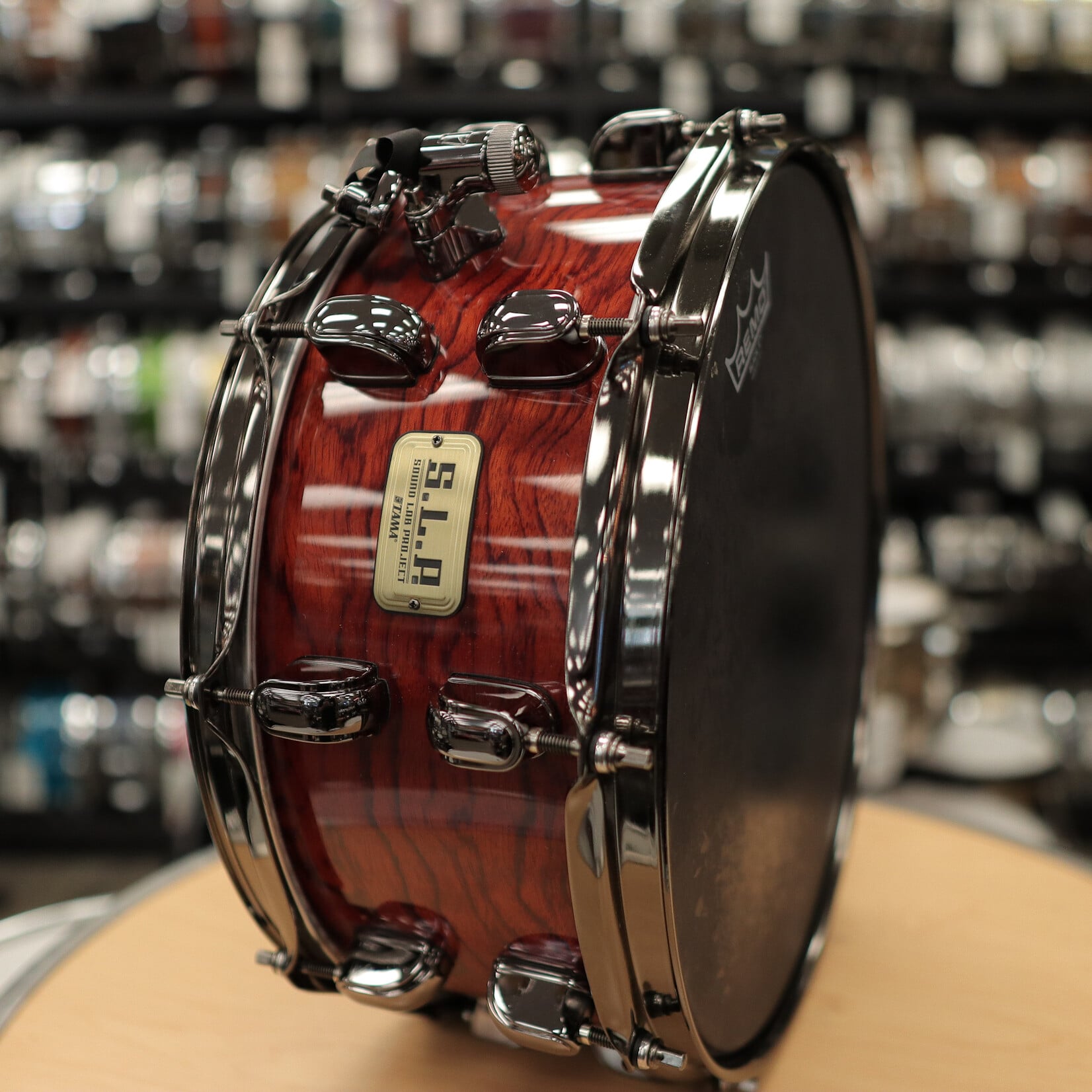 Tama Pre-Owned Tama S.L.P. 6x14" G-Bubinga Snare Drum 12-Ply LGB146NQB (Natural Quilted Bubinga)