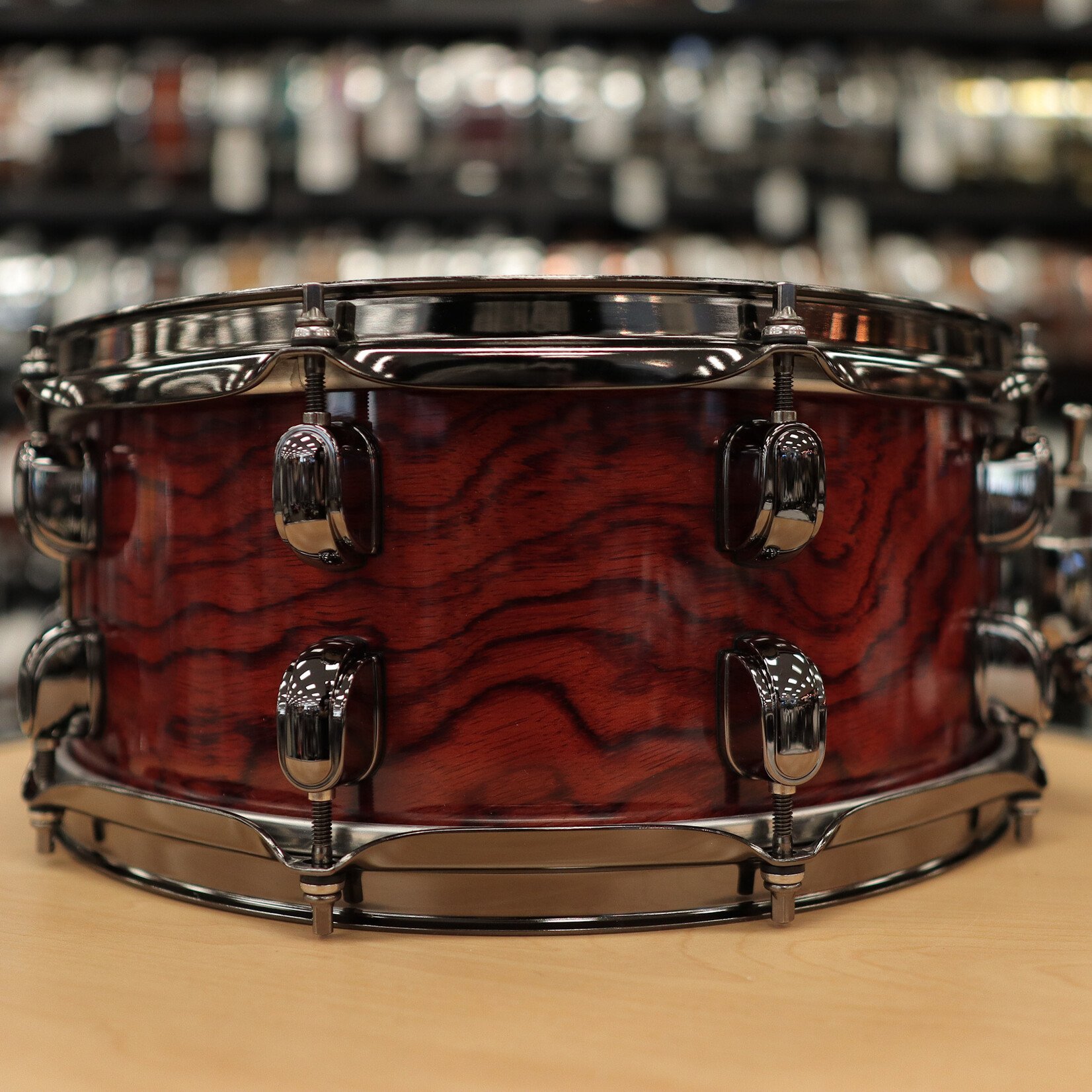 Tama Pre-Owned Tama S.L.P. 6x14" G-Bubinga Snare Drum 12-Ply LGB146NQB (Natural Quilted Bubinga)