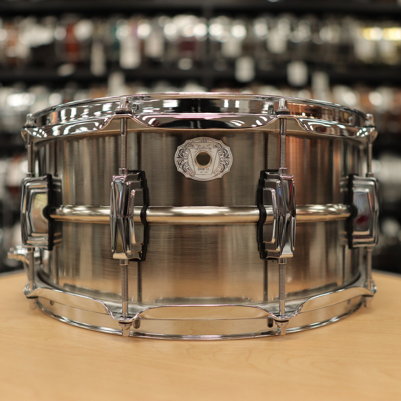 Ludwig Pre-Owned Ludwig Limited Edition 6.5x14" Pewter Copperphonic Snare Drum LC665