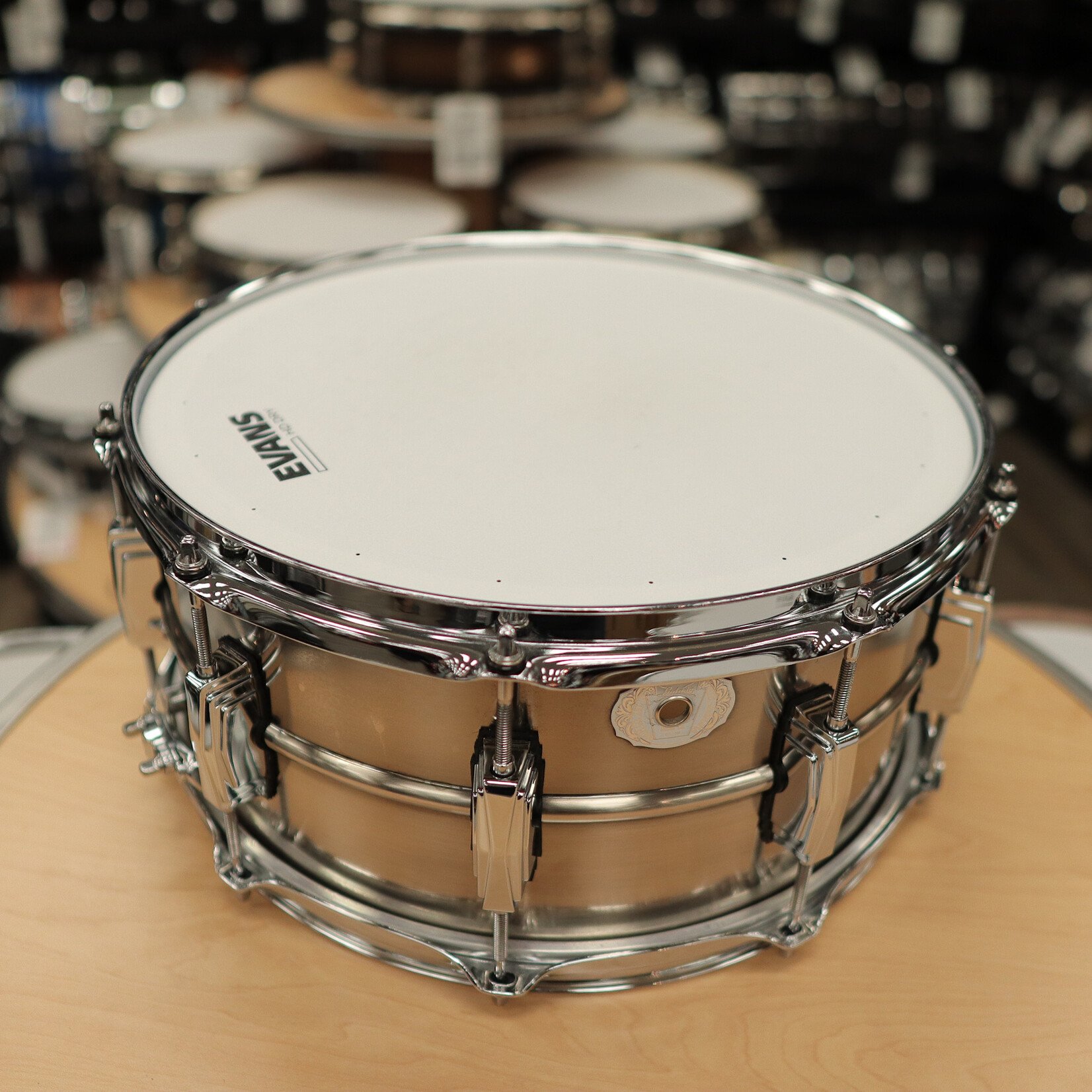 Ludwig Pre-Owned Ludwig Limited Edition 6.5x14" Pewter Copperphonic Snare Drum LC665