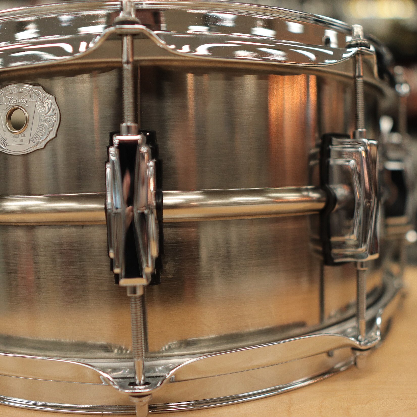Ludwig Pre-Owned Ludwig Limited Edition 6.5x14" Pewter Copperphonic Snare Drum LC665