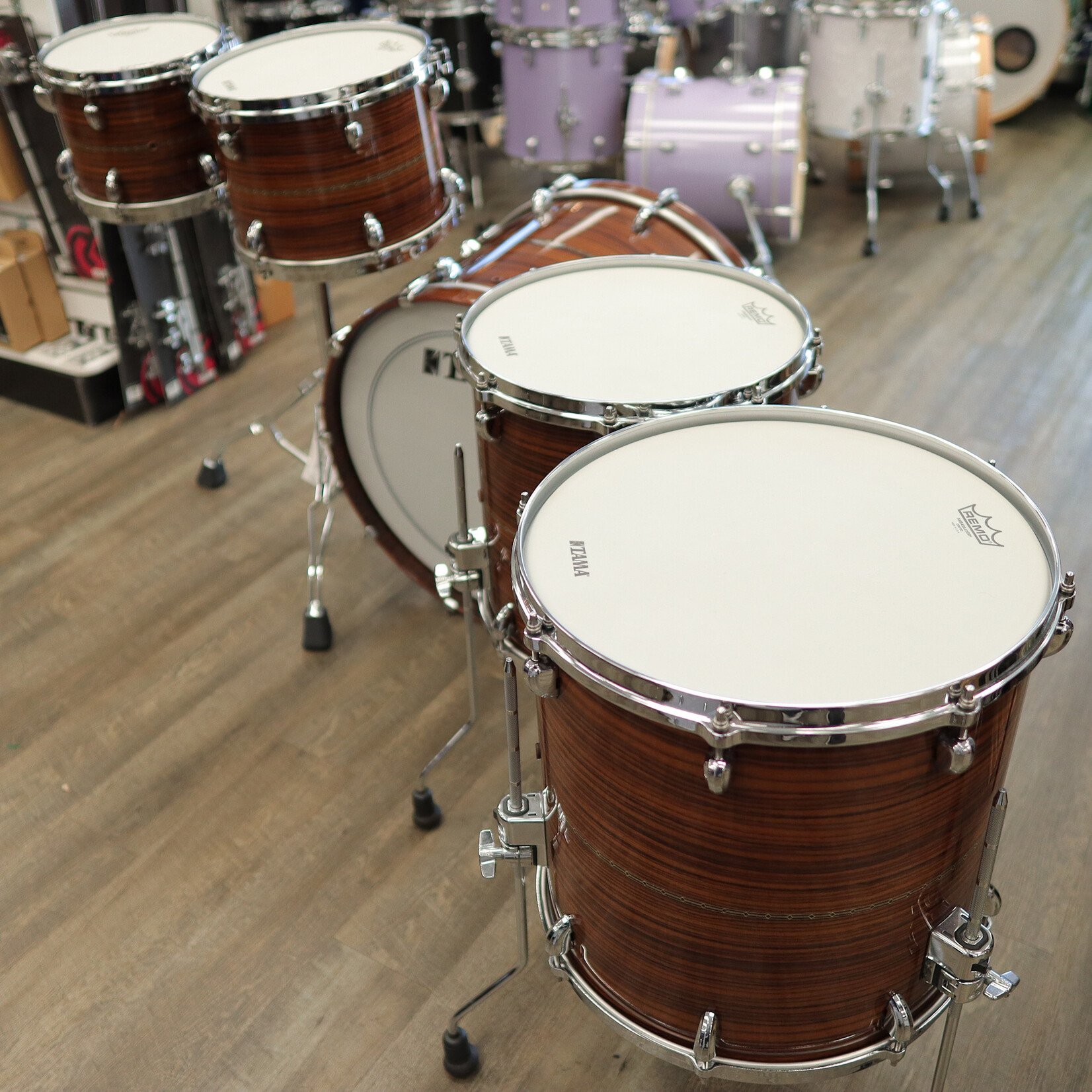 Tama Like New Tama Star Bubinga 5-Pc Shell Pack 10/12/14/16/22 (Limited Edition Natural Rosewood)