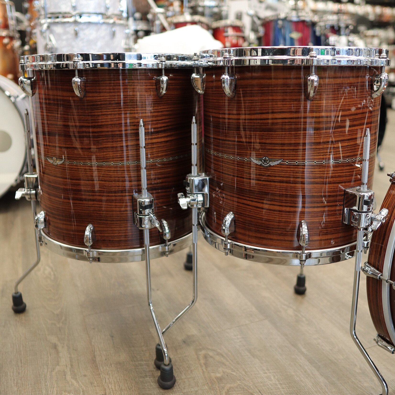 Tama Like New Tama Star Bubinga 5-Pc Shell Pack 10/12/14/16/22 (Limited Edition Natural Rosewood)