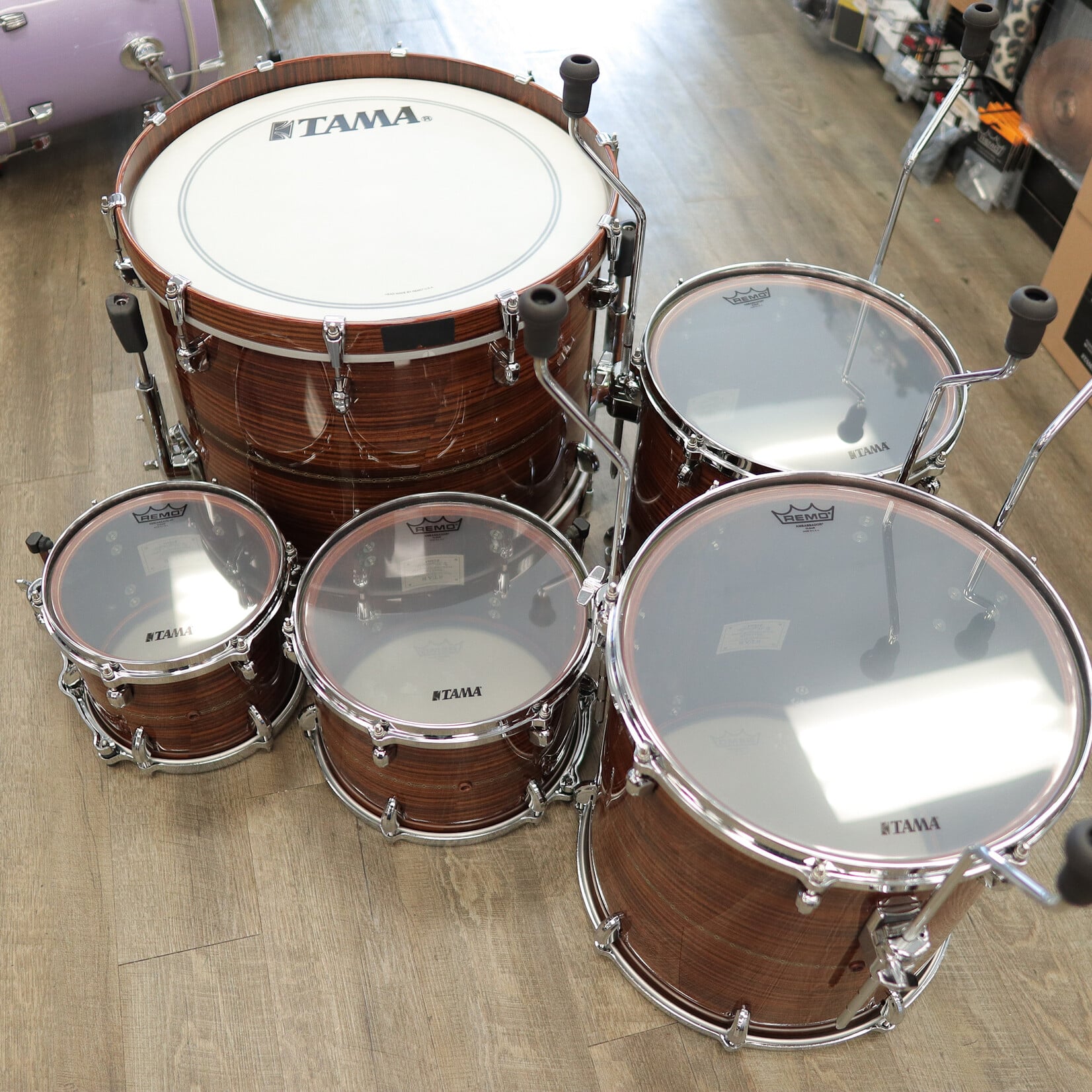 Tama Like New Tama Star Bubinga 5-Pc Shell Pack 10/12/14/16/22 (Limited Edition Natural Rosewood)