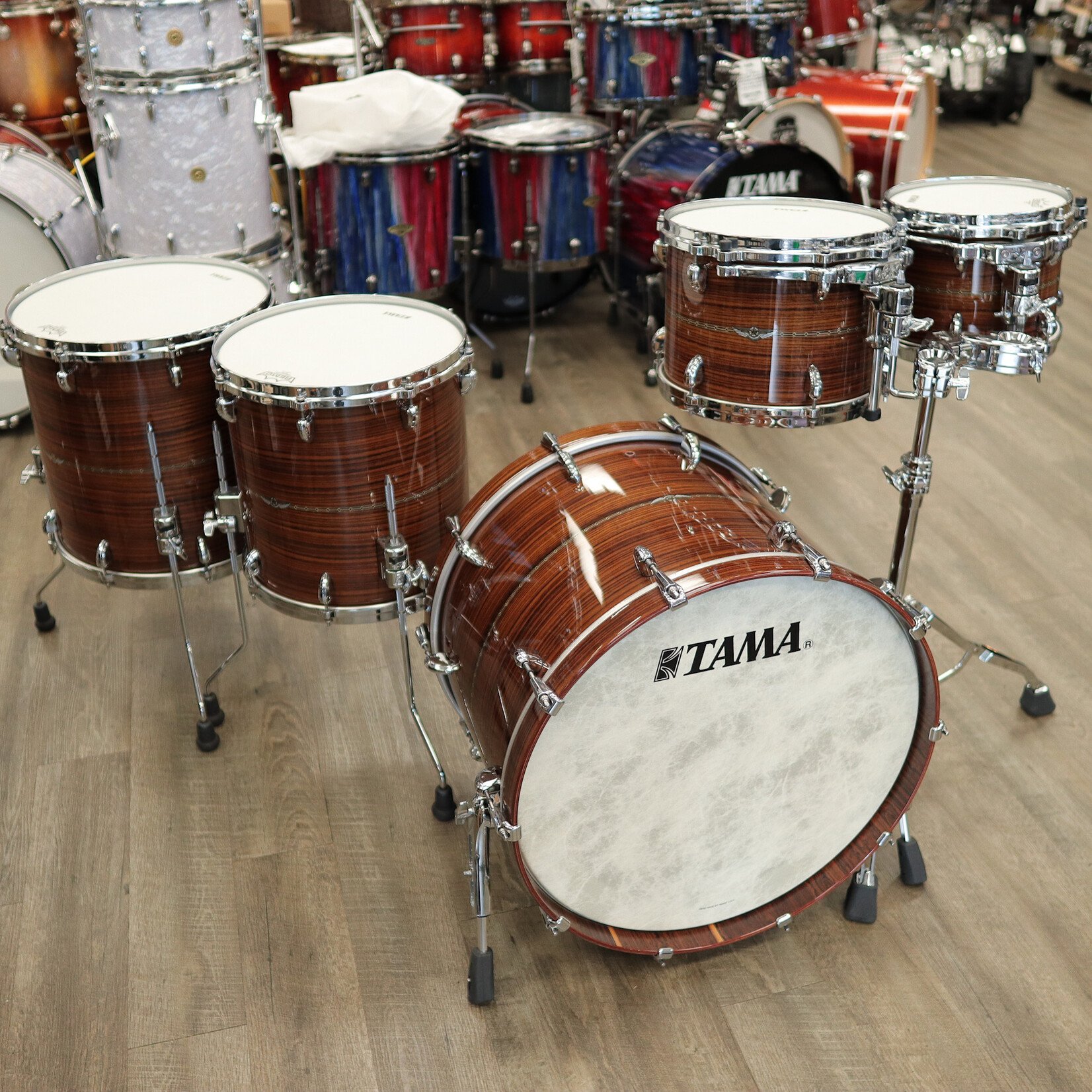 Tama Like New Tama Star Bubinga 5-Pc Shell Pack 10/12/14/16/22 (Limited Edition Natural Rosewood)