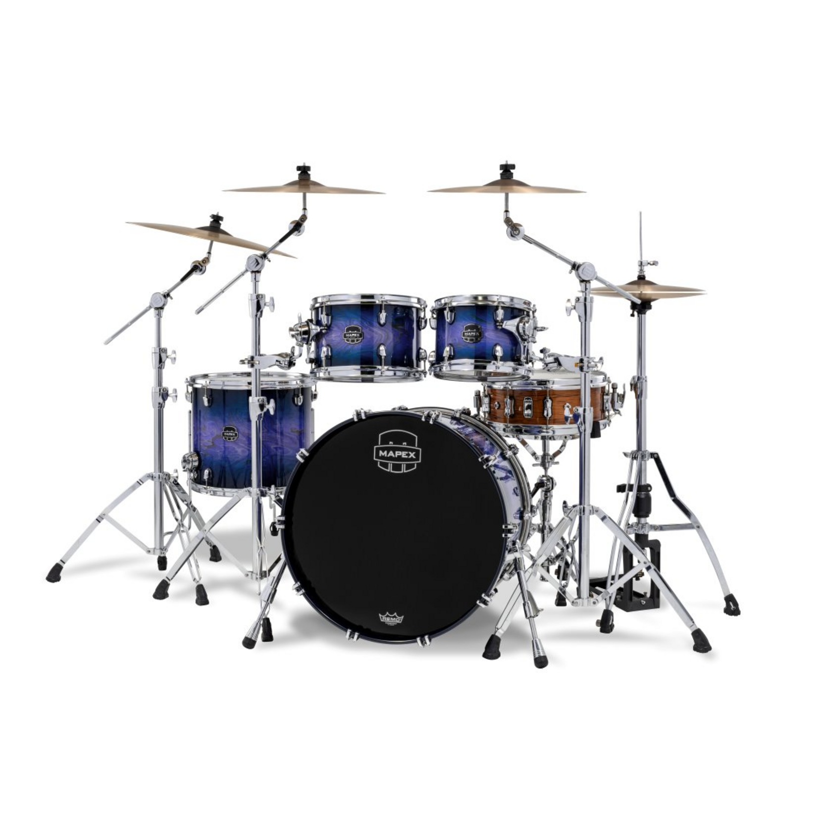 Mapex Mapex Saturn VI Rock 4-Pc Shell Pack 10/12/16/22 (Cobalt Burst)
