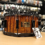 Pork Pie Pork Pie 7x14" Maple/Bubinga Snare Drum (Bubinga Hi-Gloss with Black Hardware) #2