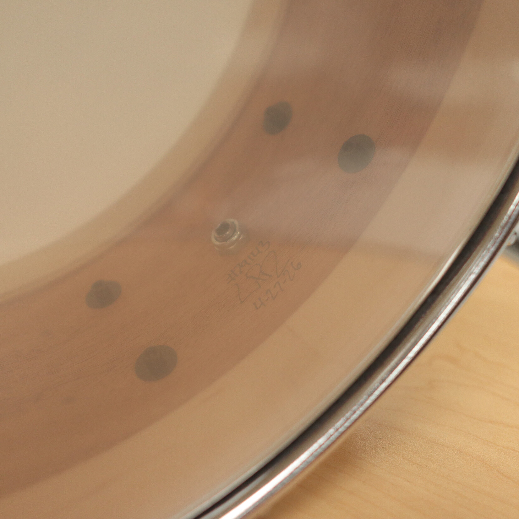 Pork Pie Pork Pie 6.5x14" Mahogany/ Gum/ Mahogany Snare Drum (Everything Sparkle)