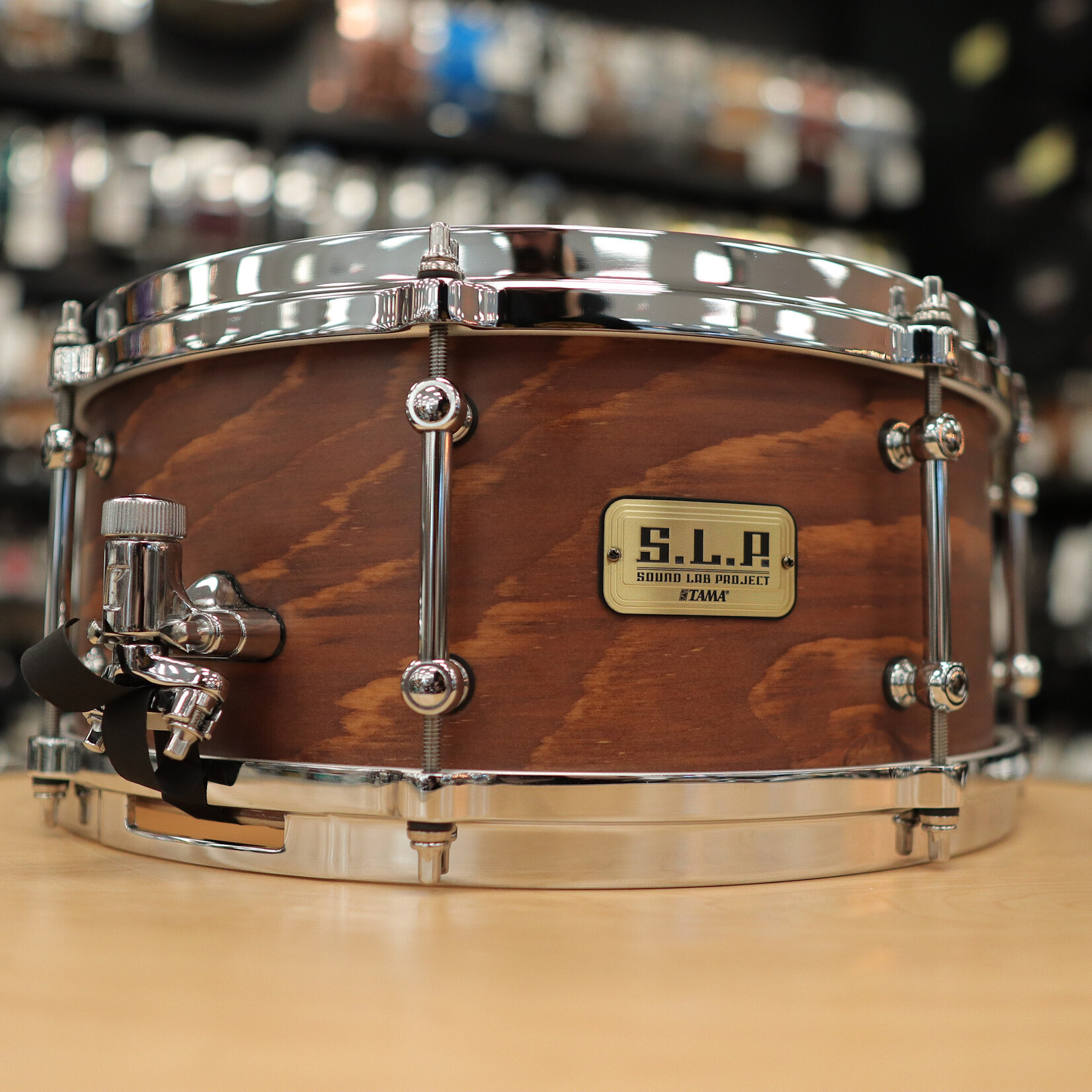 Tama Pre-Owned Tama S.L.P. Fat Spruce 6x14" Snare Drum (Wild Satin Spruce) LSP146-WSS