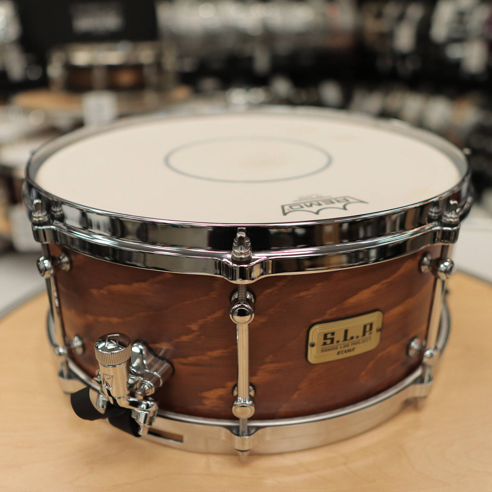 Tama Pre-Owned Tama S.L.P. Fat Spruce 6x14" Snare Drum (Wild Satin Spruce) LSP146-WSS