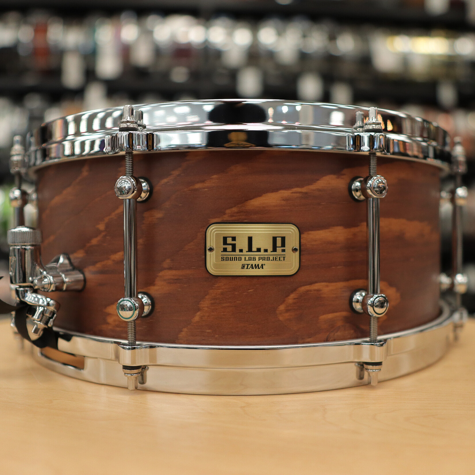 Tama Pre-Owned Tama S.L.P. Fat Spruce 6x14" Snare Drum (Wild Satin Spruce) LSP146-WSS