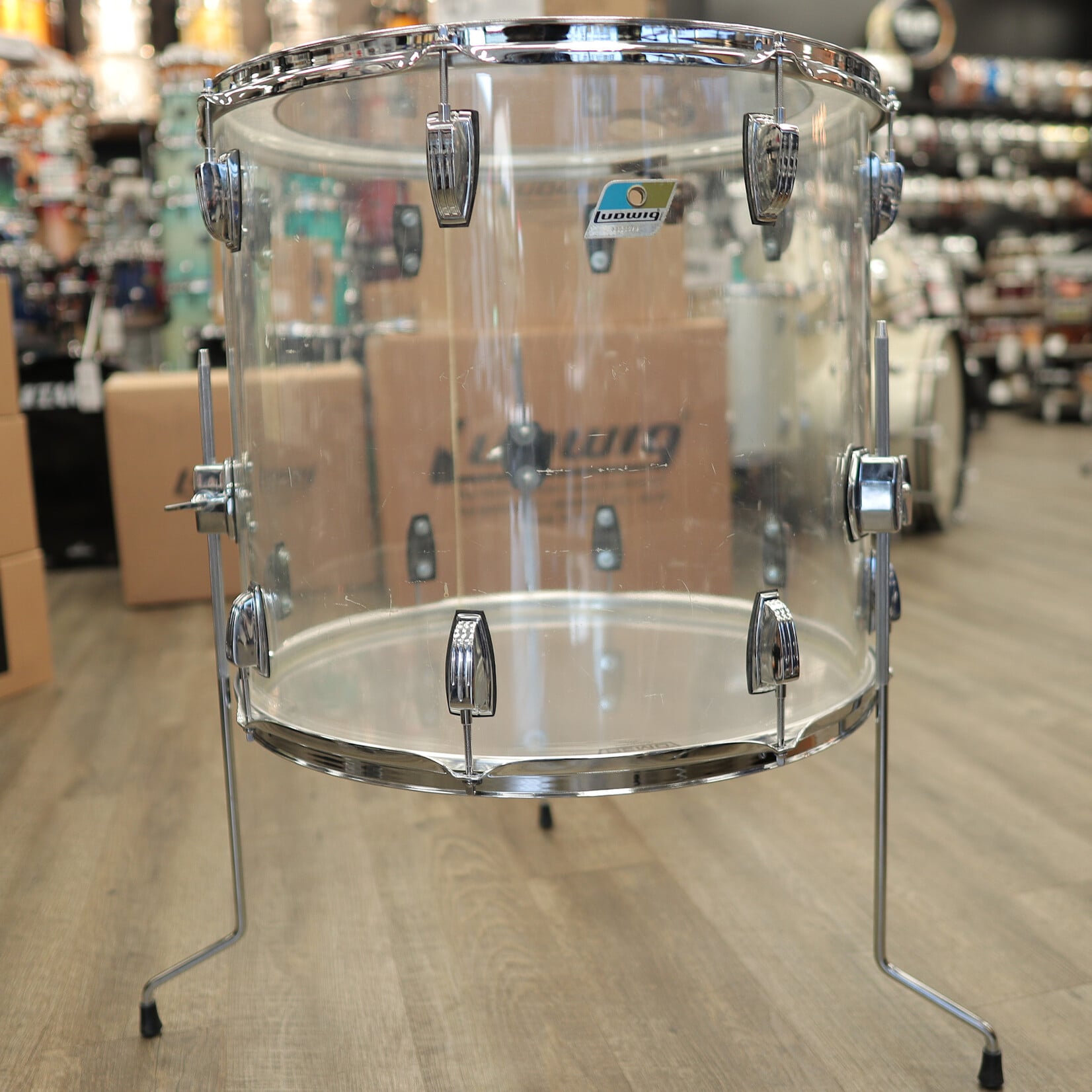 Ludwig 1970s Ludwig Vistalite 20" Floor Tom (Clear)