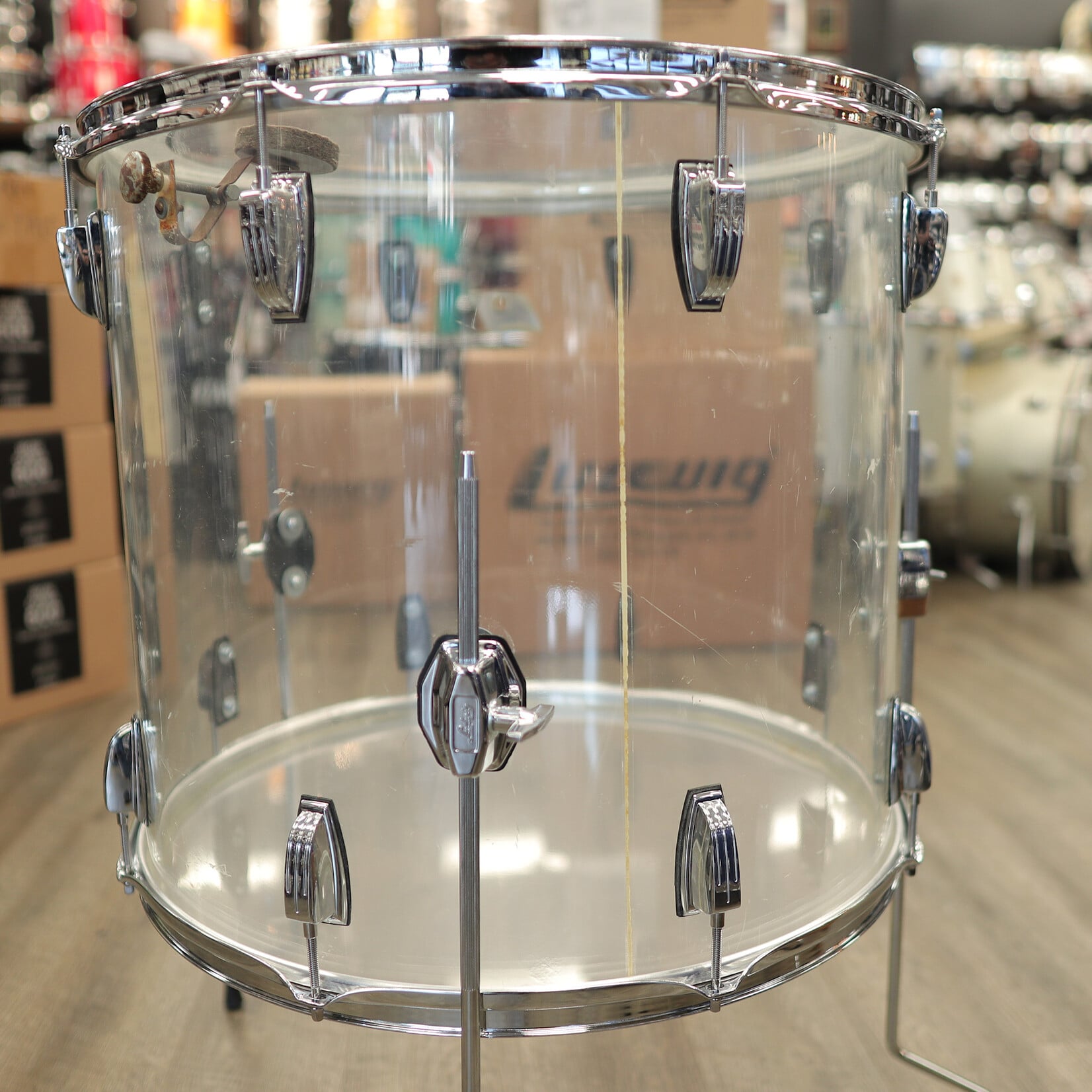 Ludwig 1970s Ludwig Vistalite 20" Floor Tom (Clear)
