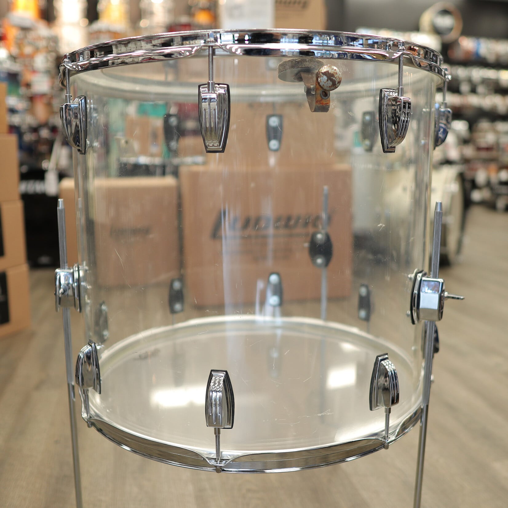 Ludwig 1970s Ludwig Vistalite 20" Floor Tom (Clear)