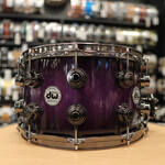 DW Pre-Owned DW Collector's SSC Maple Exotic 8x14" (Purple Anodized to Black Burst w/ Black Nickel Hardware)