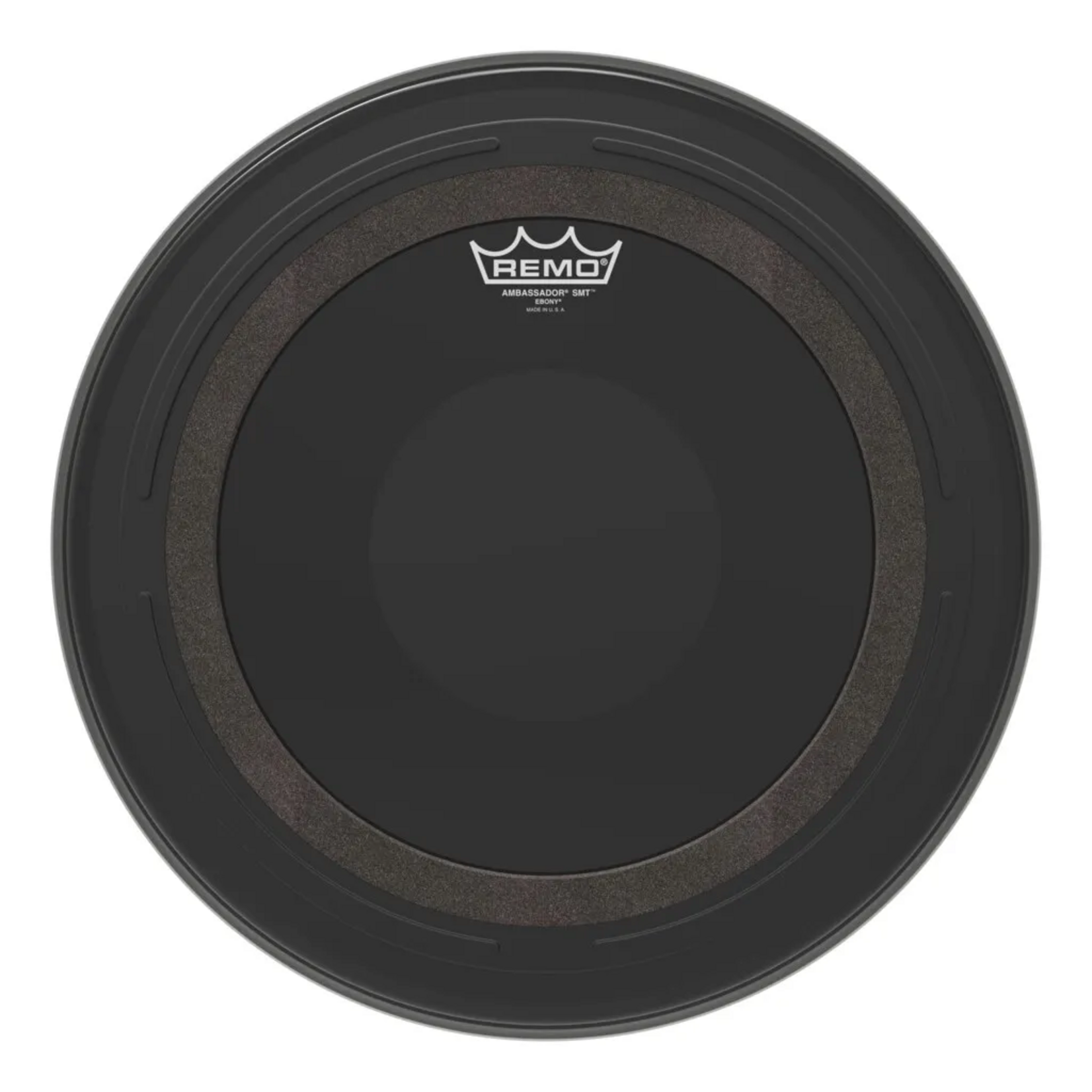 Remo Remo Ambassador SMT Ebony Tom Drumhead