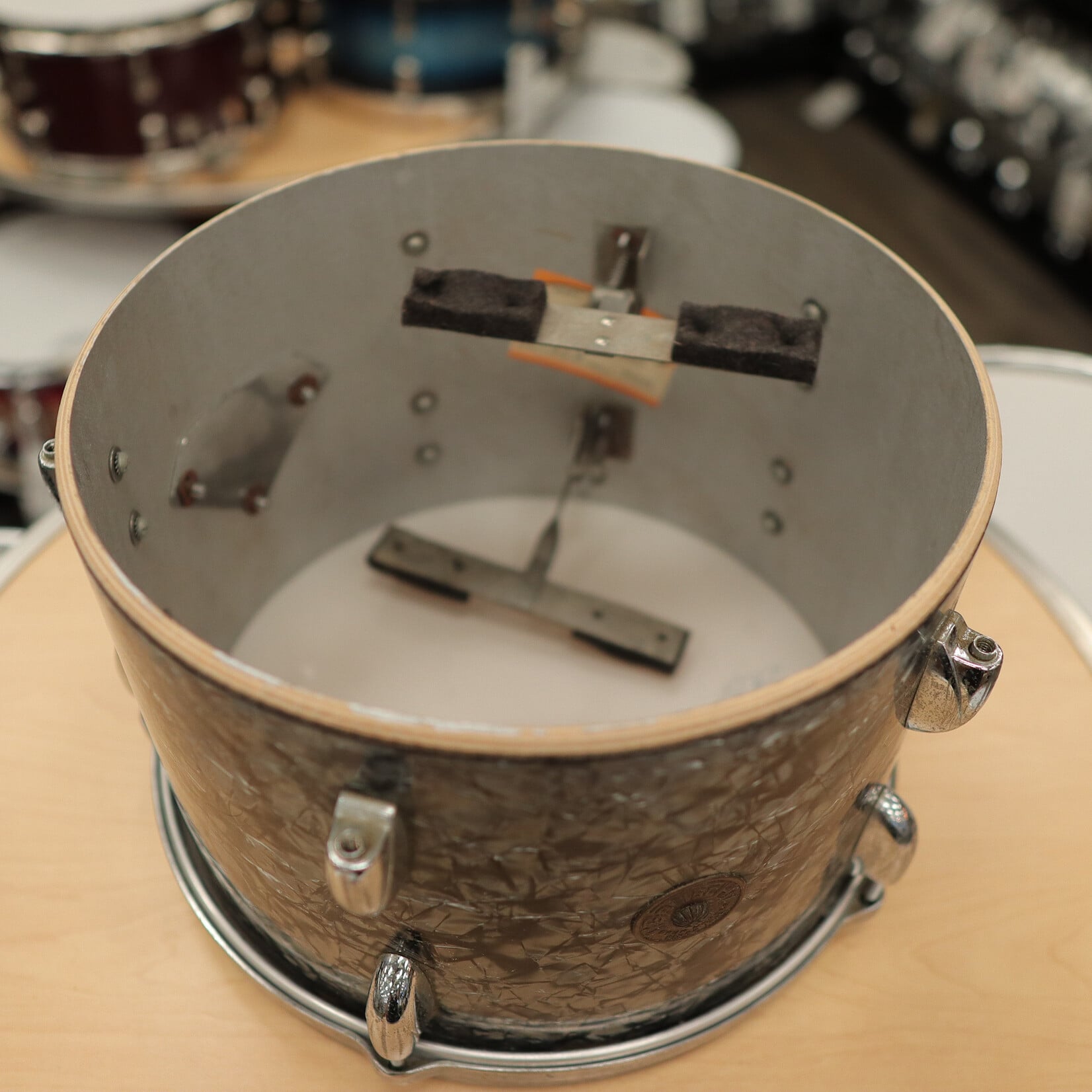 Gretsch 60s Gretsch 8x12" Round Badge Tom (Black Diamond Pearl)