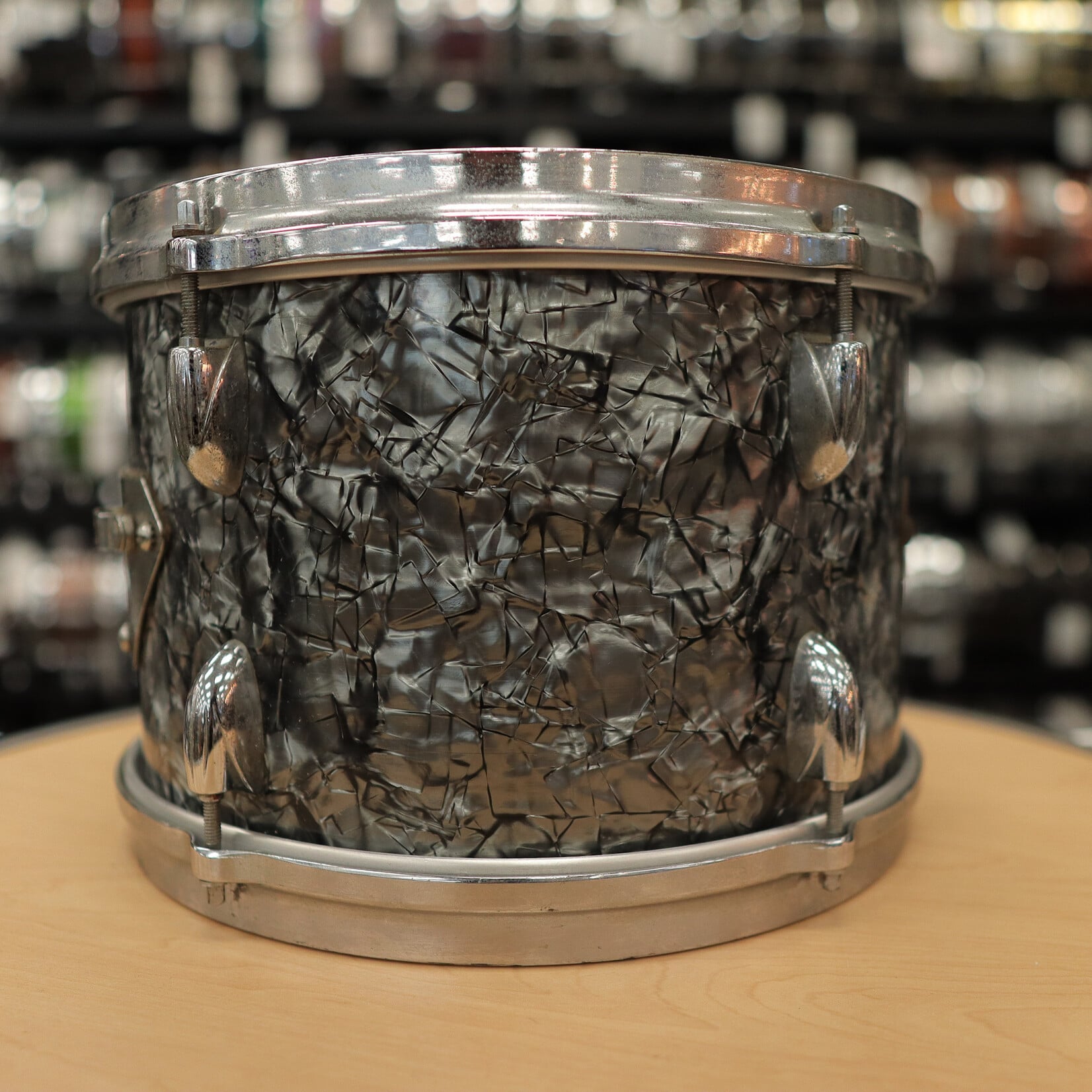 Gretsch 60s Gretsch 8x12" Round Badge Tom (Black Diamond Pearl)