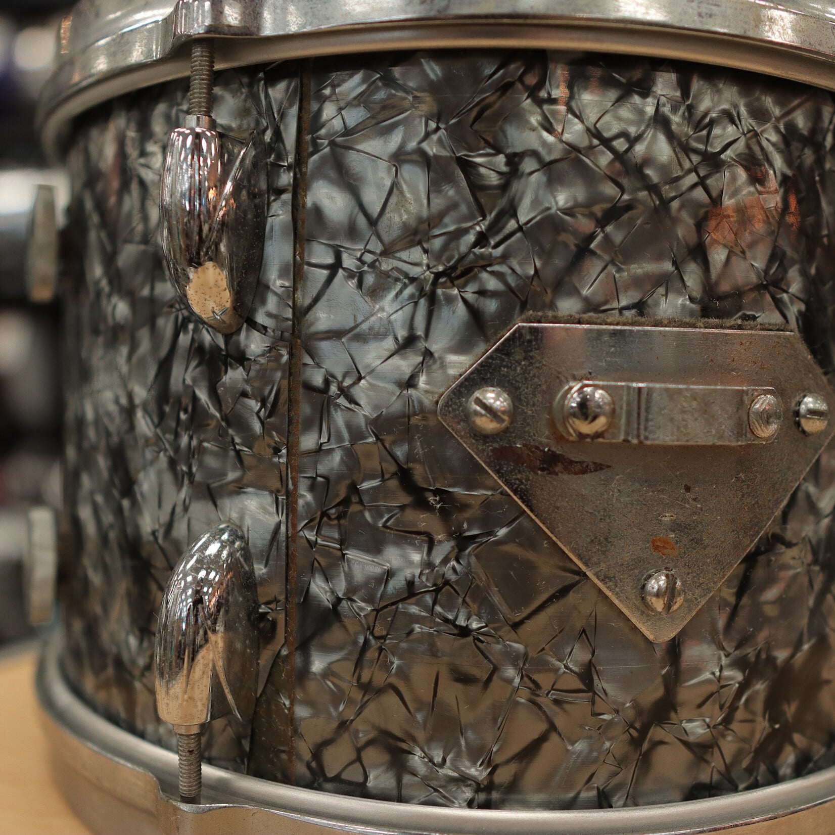 Gretsch 60s Gretsch 8x12" Round Badge Tom (Black Diamond Pearl)