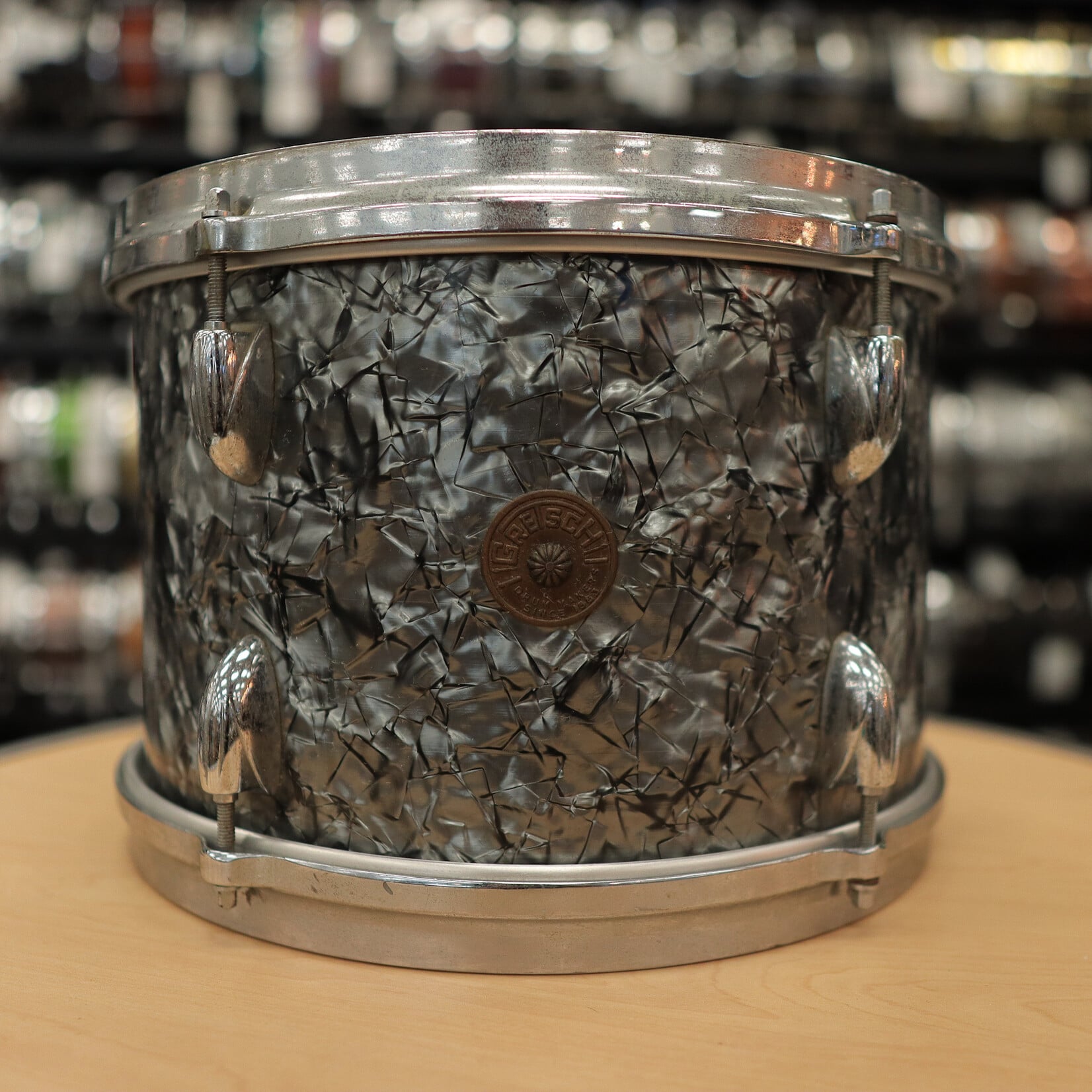 Gretsch 60s Gretsch 8x12" Round Badge Tom (Black Diamond Pearl)