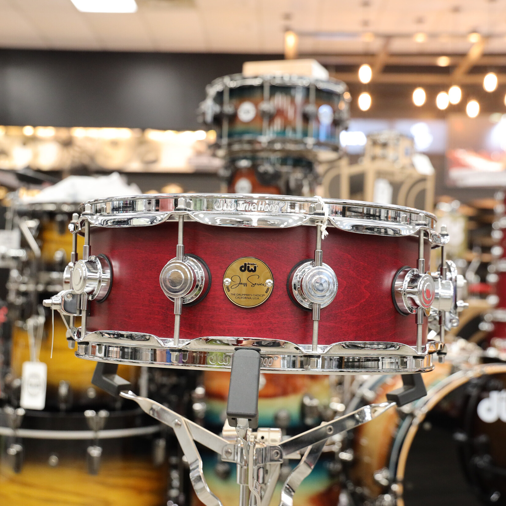 DW DW Jazz Series 5x14" Maple/Gum Snare Drum (Satin Oil with Chrome Hardware)