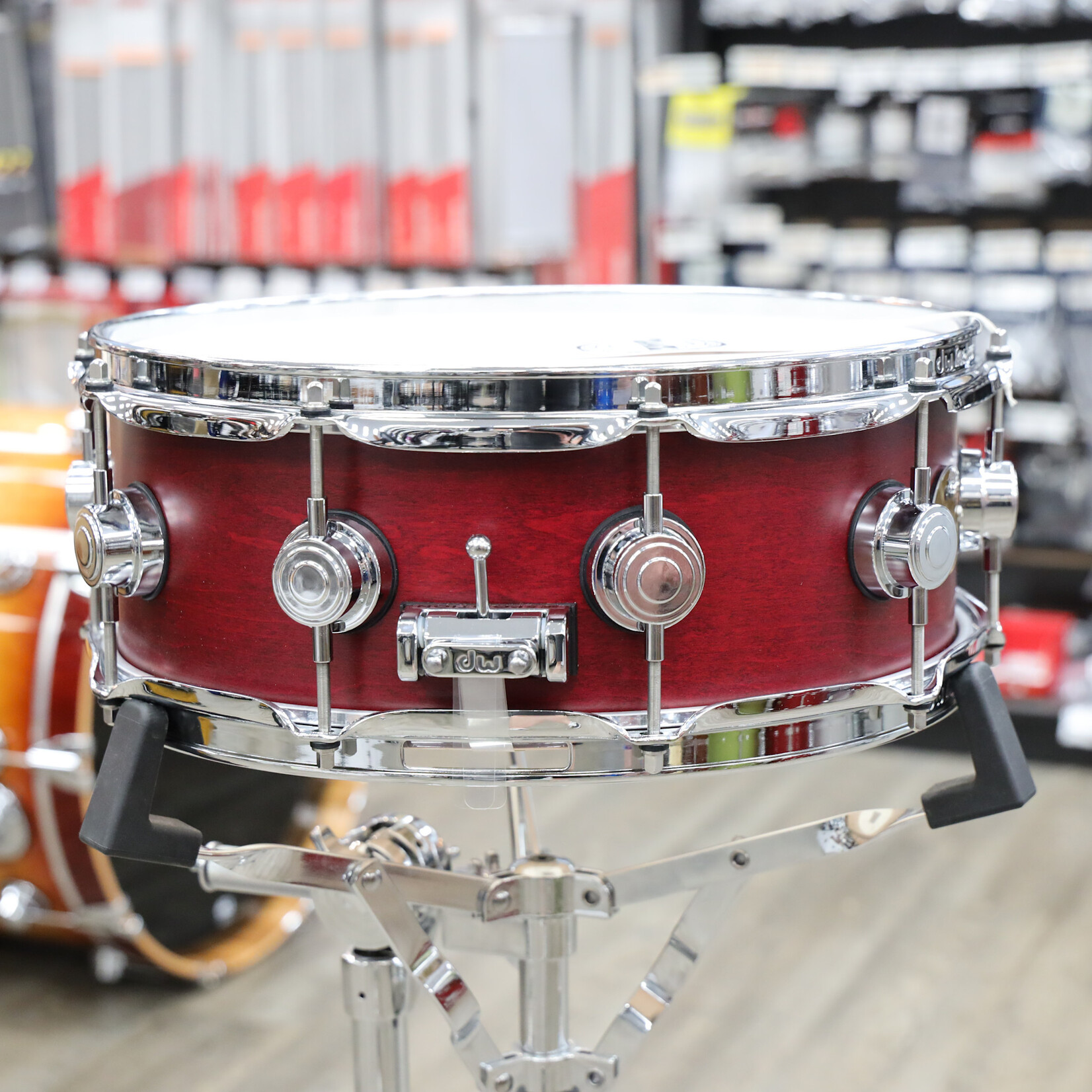 DW DW Jazz Series 5x14" Maple/Gum Snare Drum (Satin Oil with Chrome Hardware)