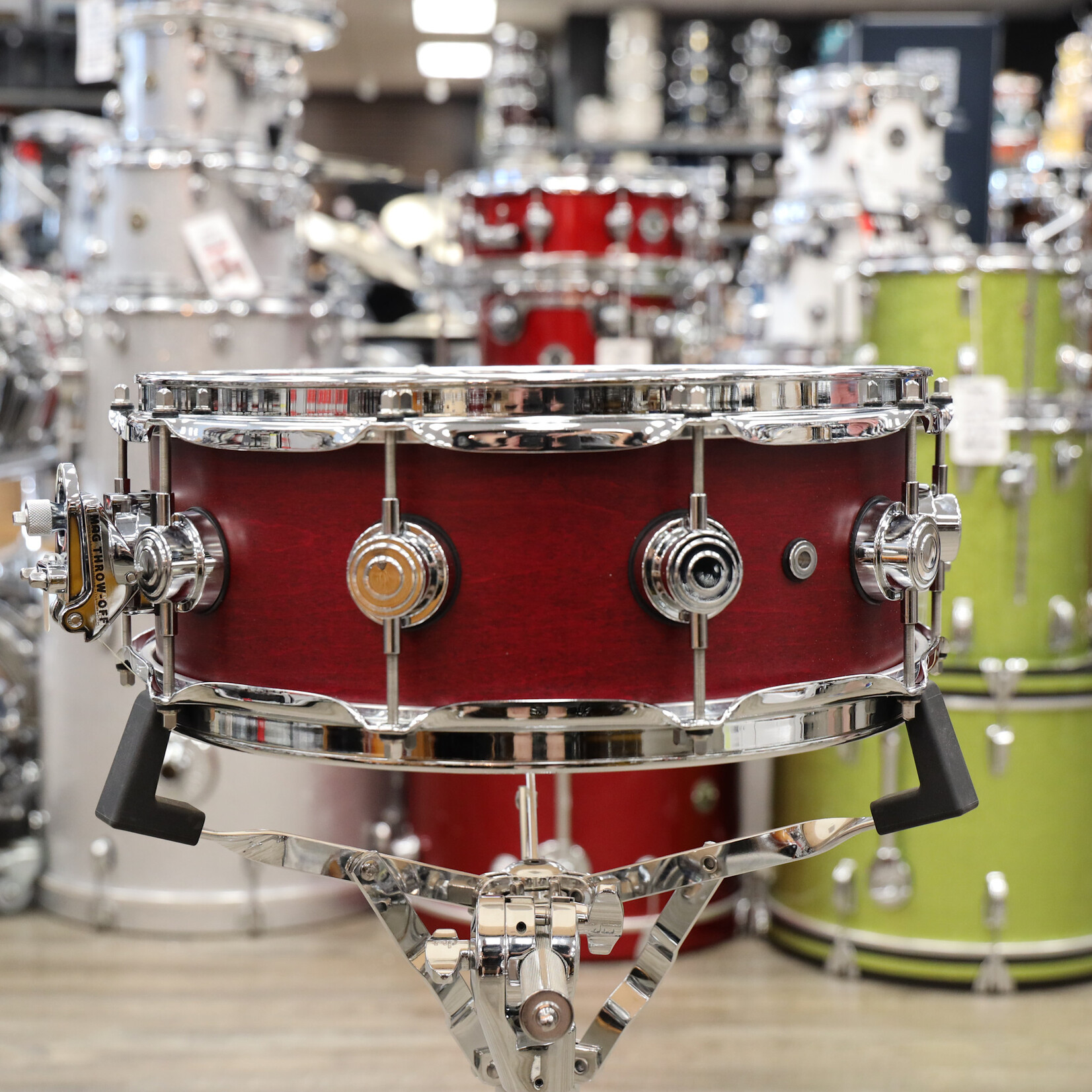 DW DW Jazz Series 5x14" Maple/Gum Snare Drum (Satin Oil with Chrome Hardware)