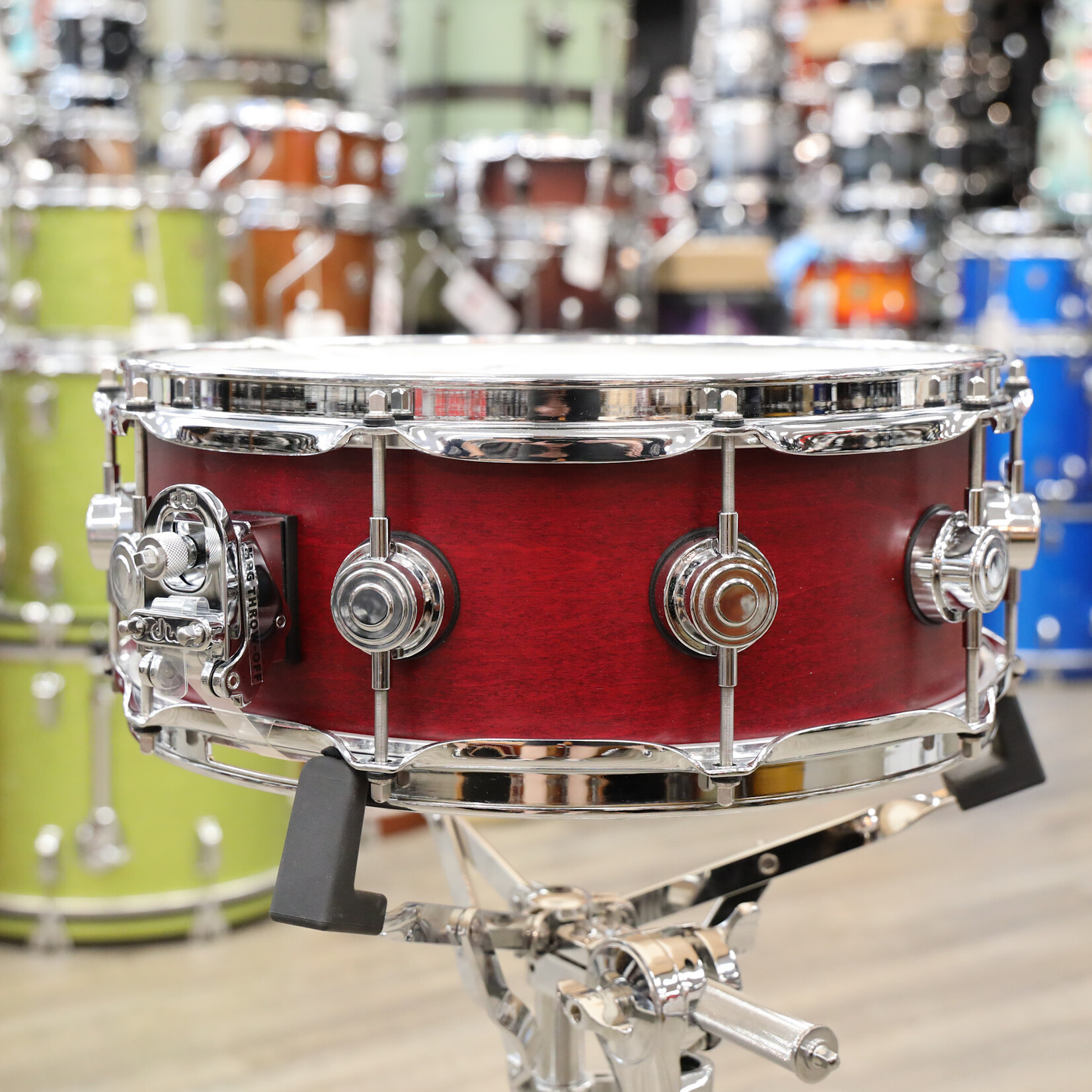 DW DW Jazz Series 5x14" Maple/Gum Snare Drum (Satin Oil with Chrome Hardware)