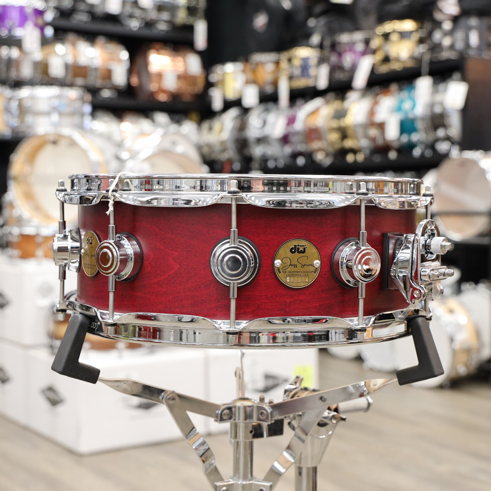DW DW Jazz Series 5x14" Maple/Gum Snare Drum (Satin Oil with Chrome Hardware)