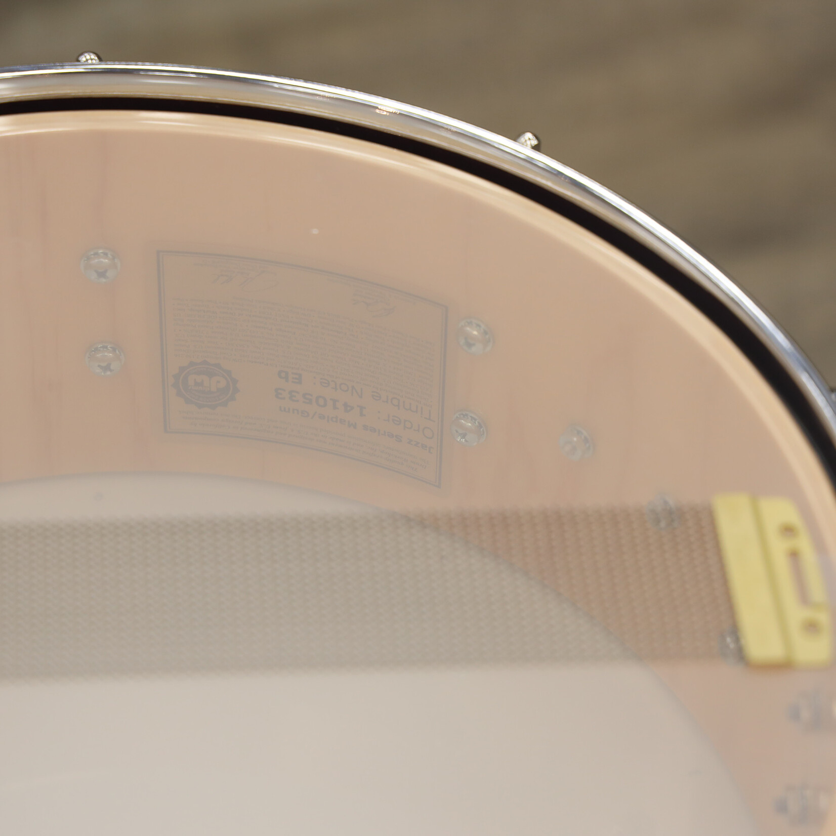 DW DW Jazz Series 5x14" Maple/Gum Snare Drum (Satin Oil with Chrome Hardware)