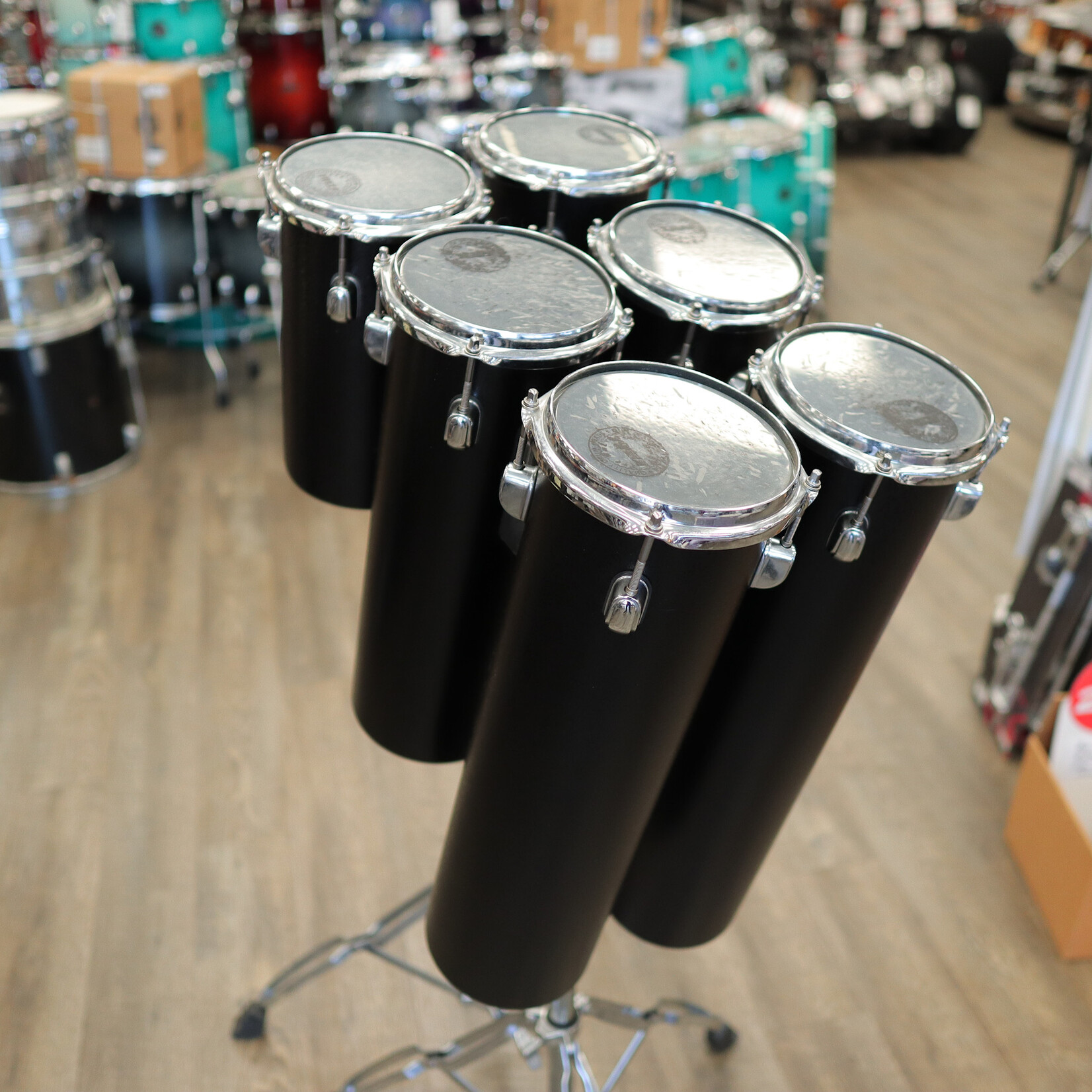 Tama Pre-Owned Tama Octobans 6-Piece (4pc Low-Pitch Set & 2pc High-Pitch Set) w/ Stands