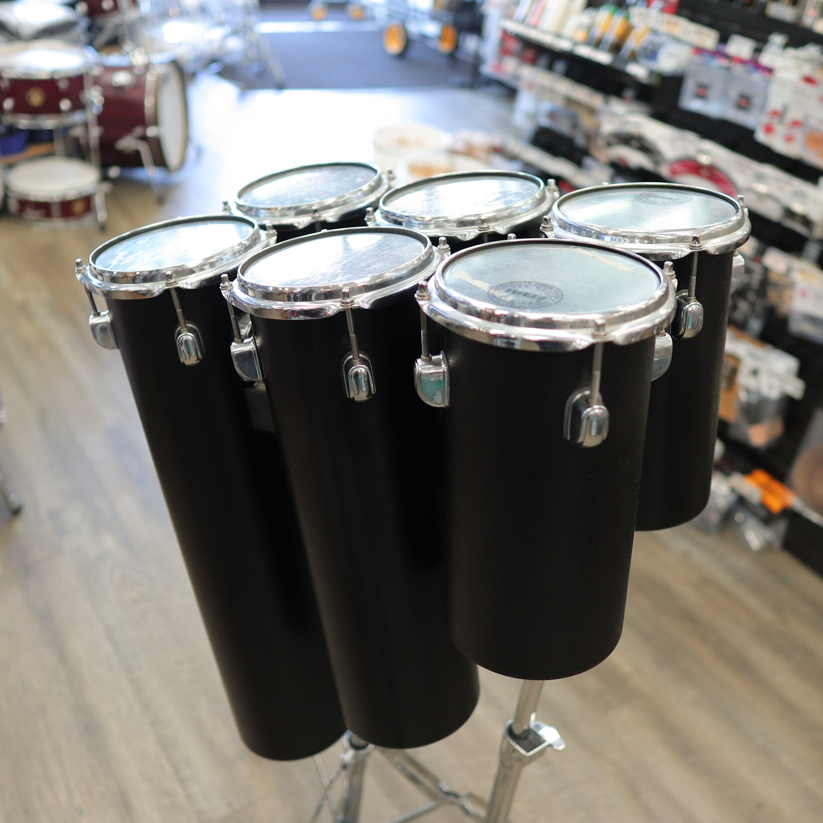 Tama Pre-Owned Tama Octobans 6-Piece (4pc Low-Pitch Set & 2pc High-Pitch Set) w/ Stands