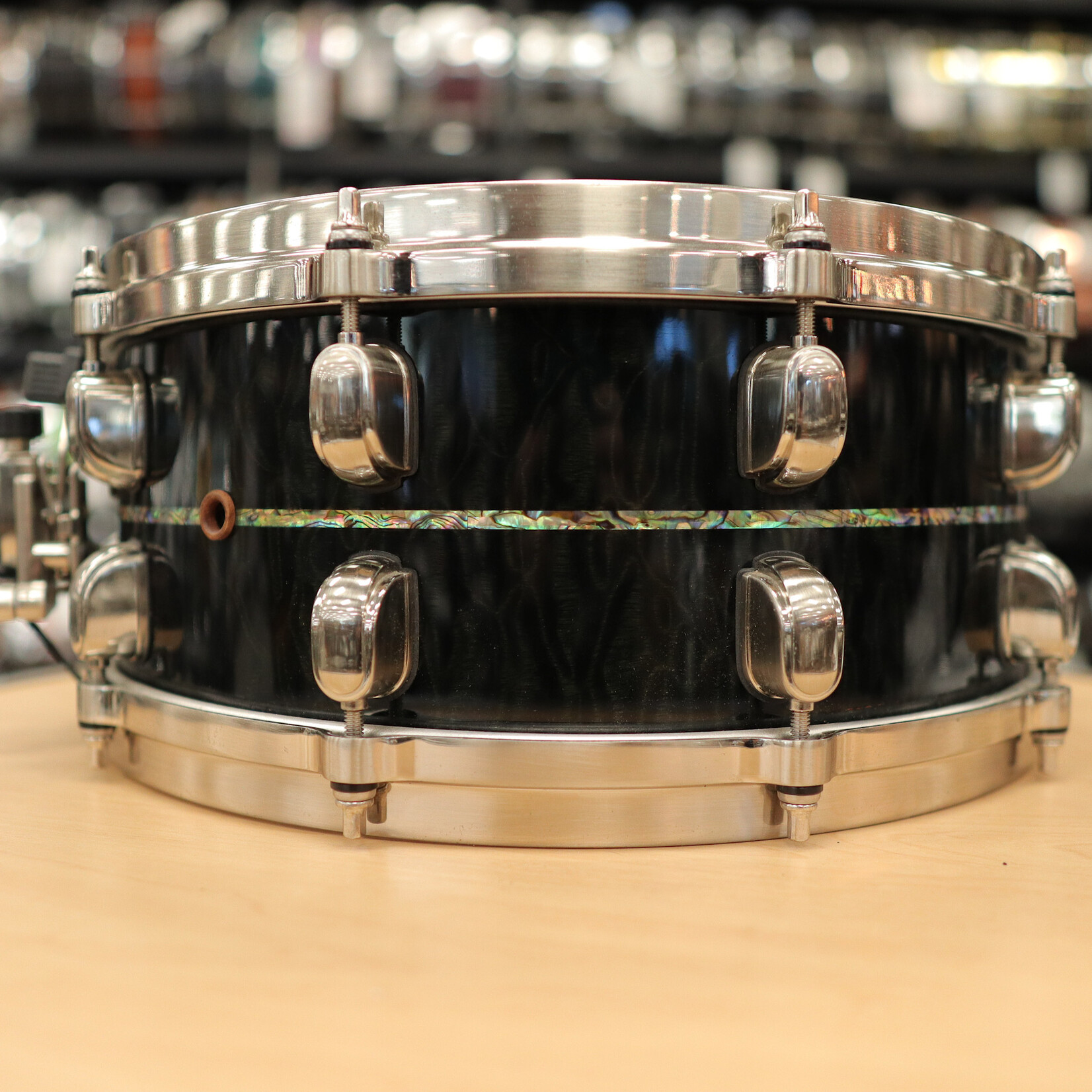 Tama Pre-Owned Tama Limited Edition Starclassic Bubinga Exotix 6x14" (1 of 50) Snare Drum - Midnight Storm Sapele