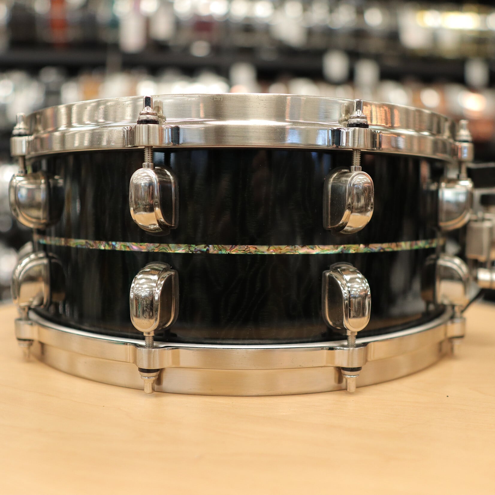 Tama Pre-Owned Tama Limited Edition Starclassic Bubinga Exotix 6x14" (1 of 50) Snare Drum - Midnight Storm Sapele