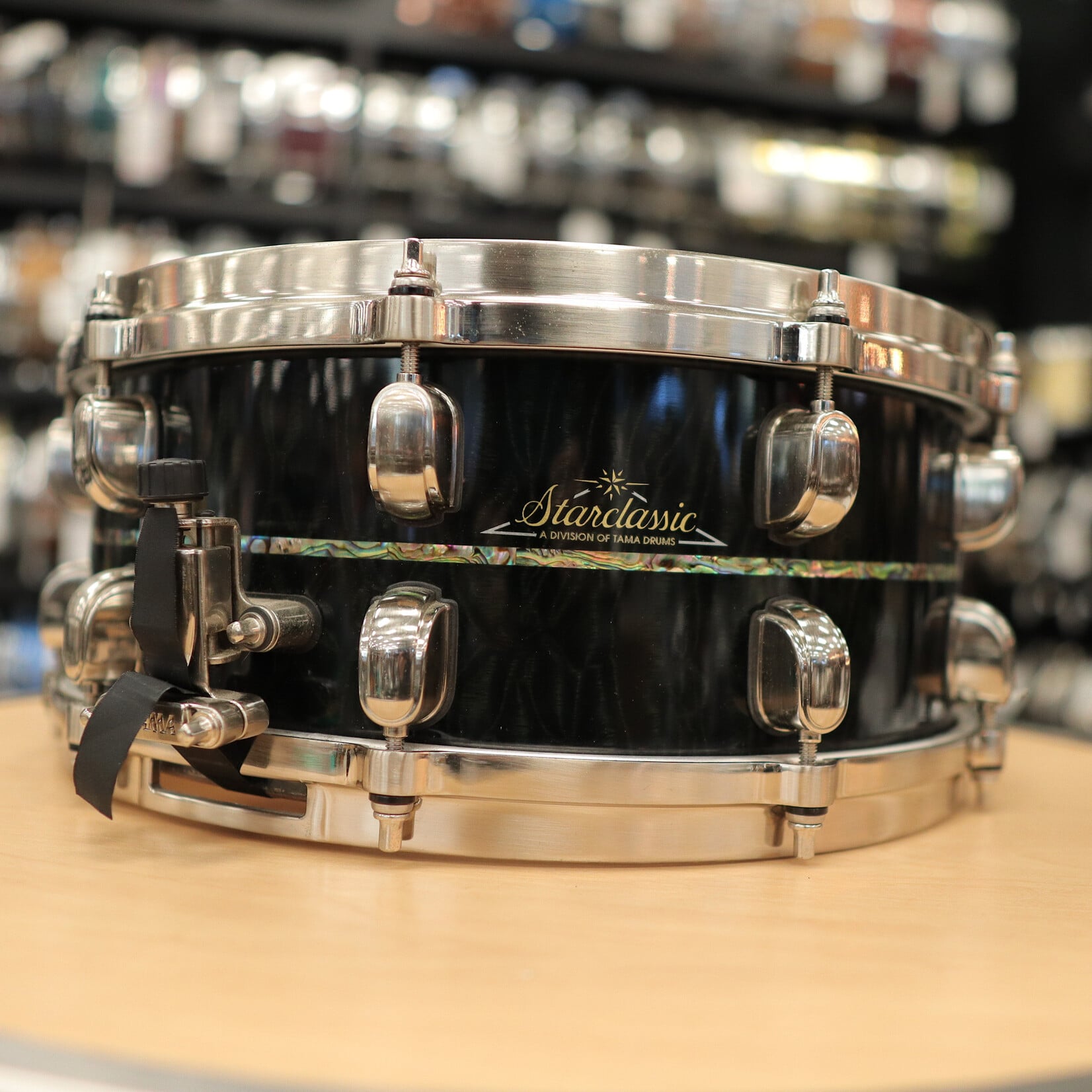 Tama Pre-Owned Tama Limited Edition Starclassic Bubinga Exotix 6x14" (1 of 50) Snare Drum - Midnight Storm Sapele