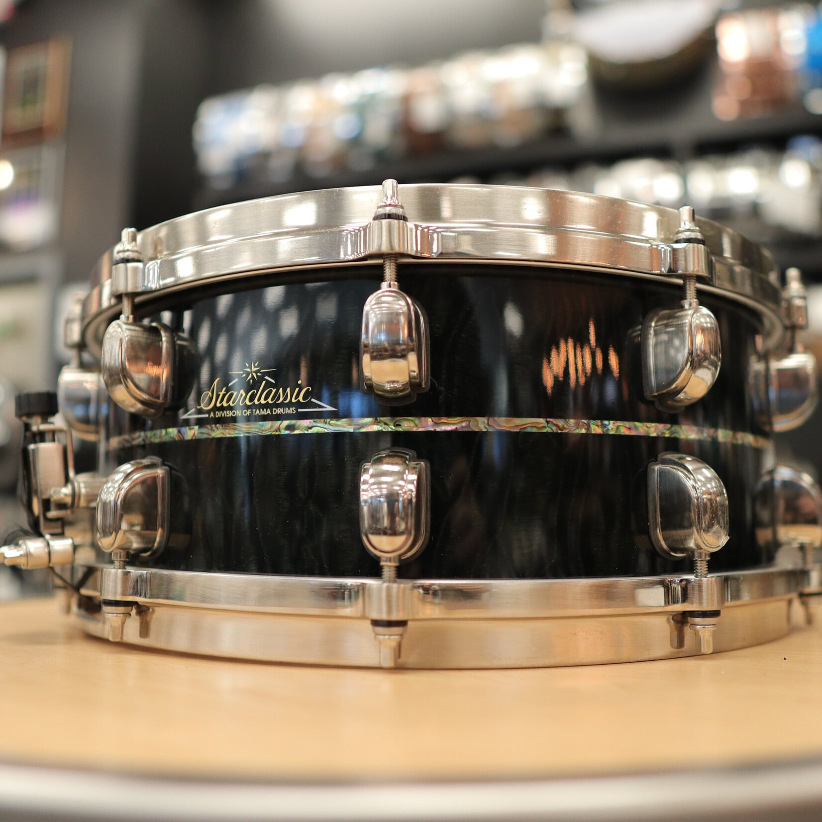Tama Pre-Owned Tama Limited Edition Starclassic Bubinga Exotix 6x14" (1 of 50) Snare Drum - Midnight Storm Sapele