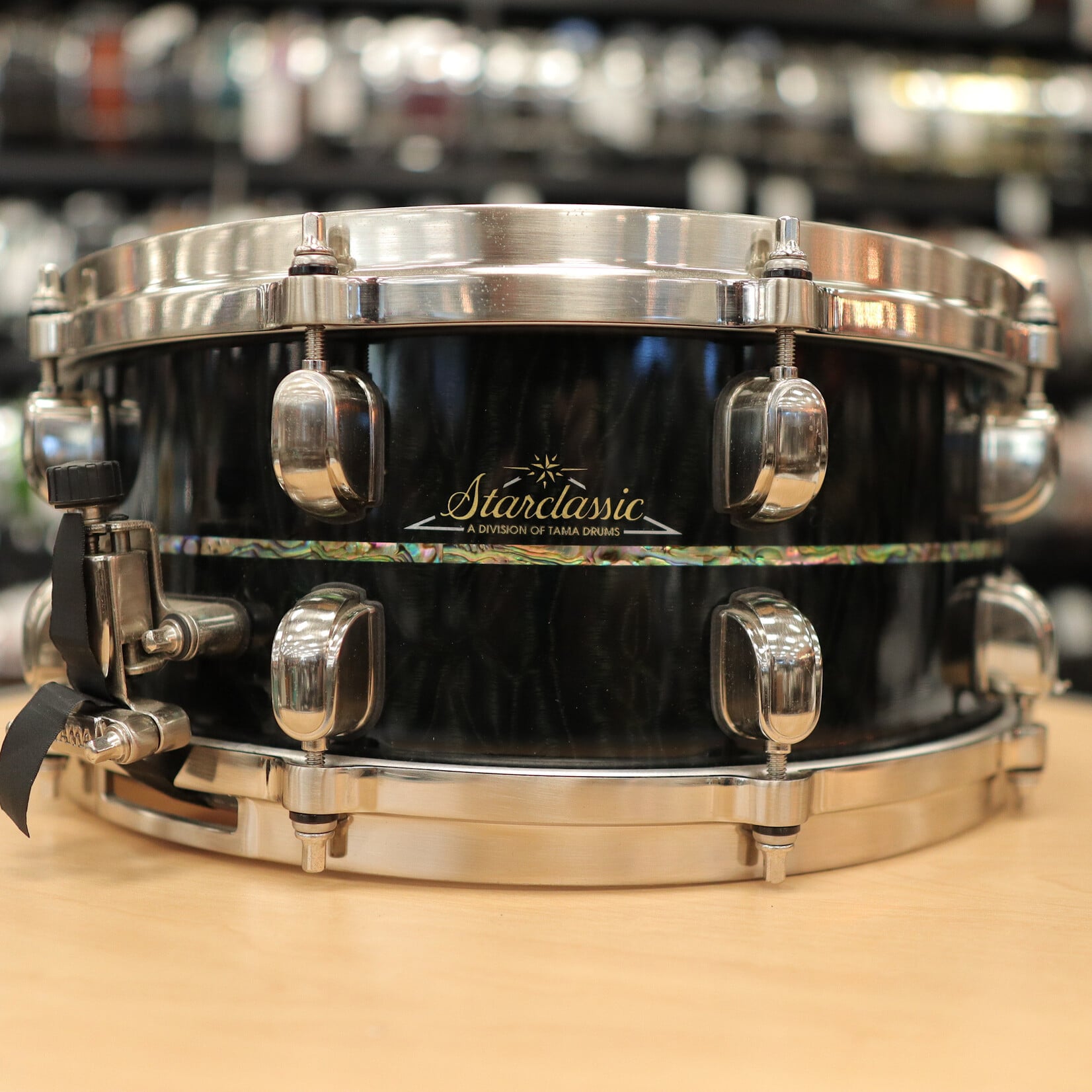 Tama Pre-Owned Tama Limited Edition Starclassic Bubinga Exotix 6x14" (1 of 50) Snare Drum - Midnight Storm Sapele