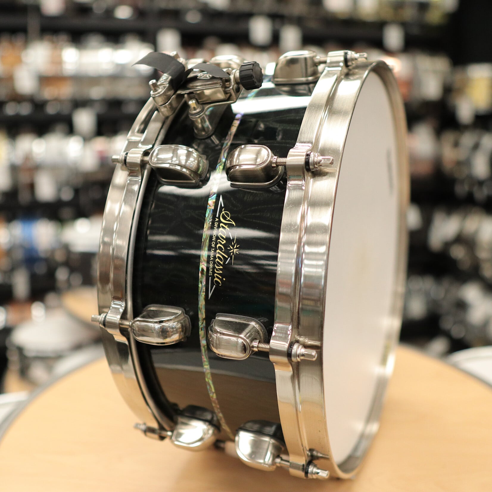 Tama Pre-Owned Tama Limited Edition Starclassic Bubinga Exotix 6x14" (1 of 50) Snare Drum - Midnight Storm Sapele
