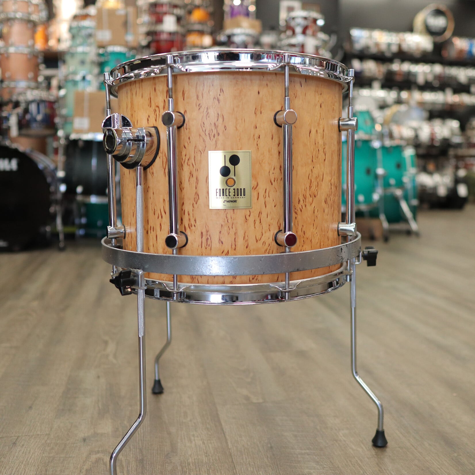 Sonor Used Sonor Force 3000 12x14" Scandinavian Birch Tom w/ Floor Tom Cradle