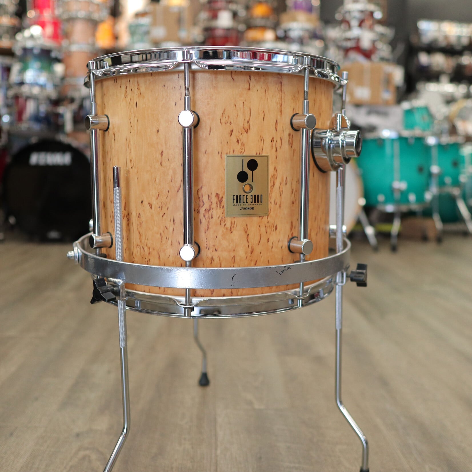 Sonor Used Sonor Force 3000 12x14" Scandinavian Birch Tom w/ Floor Tom Cradle