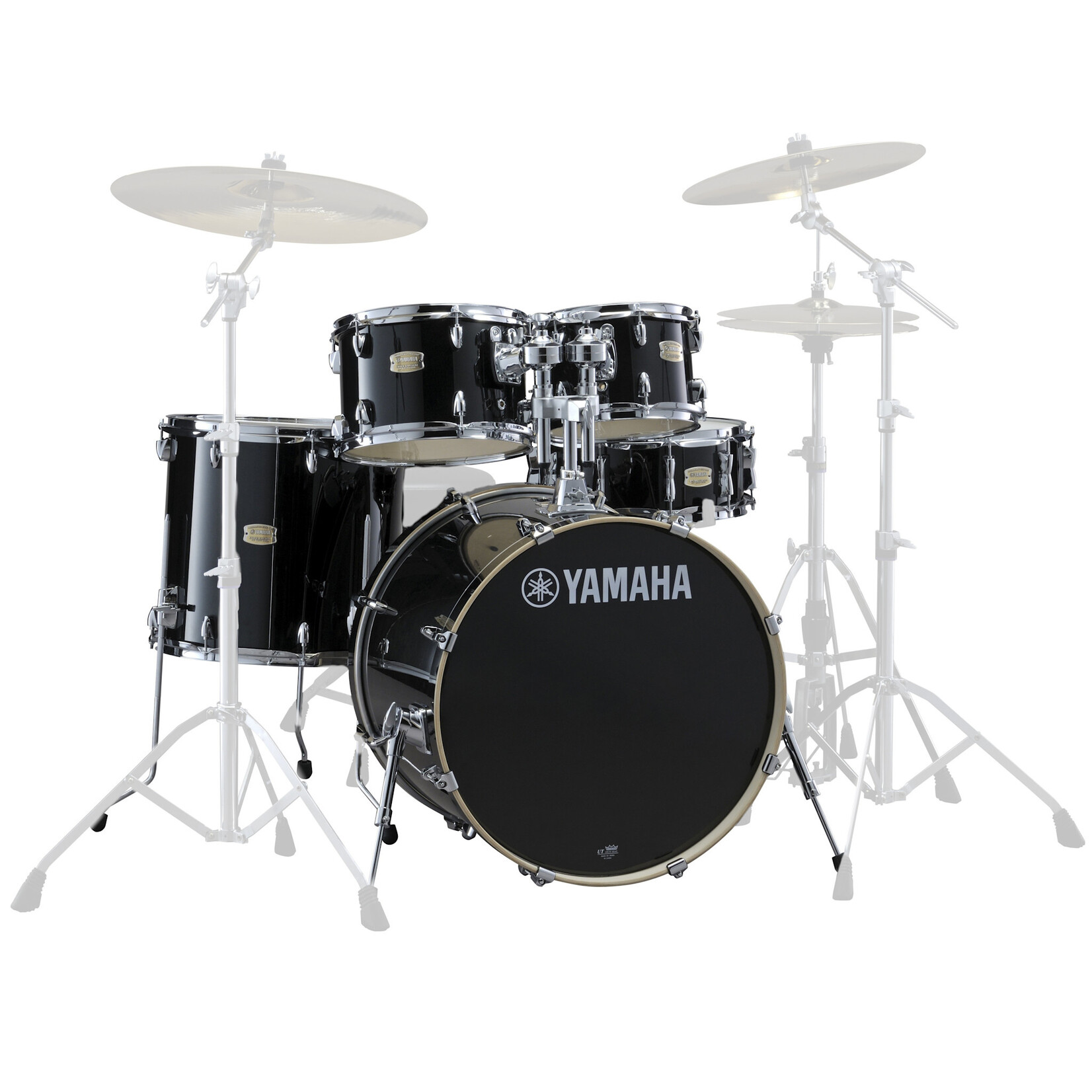 YAMAHA Yamaha Stage Custom 5-piece Shell Pack 10/12/16/22/5.5x14 (Raven Black)  SBP2F50RB
