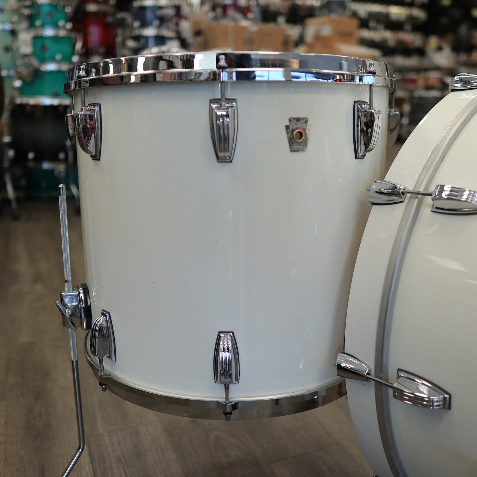 Ludwig Pre-Owned Custom 90s Ludwig Maple 3-Piece Shell Pack 14/18/26 w/ Re-Rings & Custom Bearing Edges