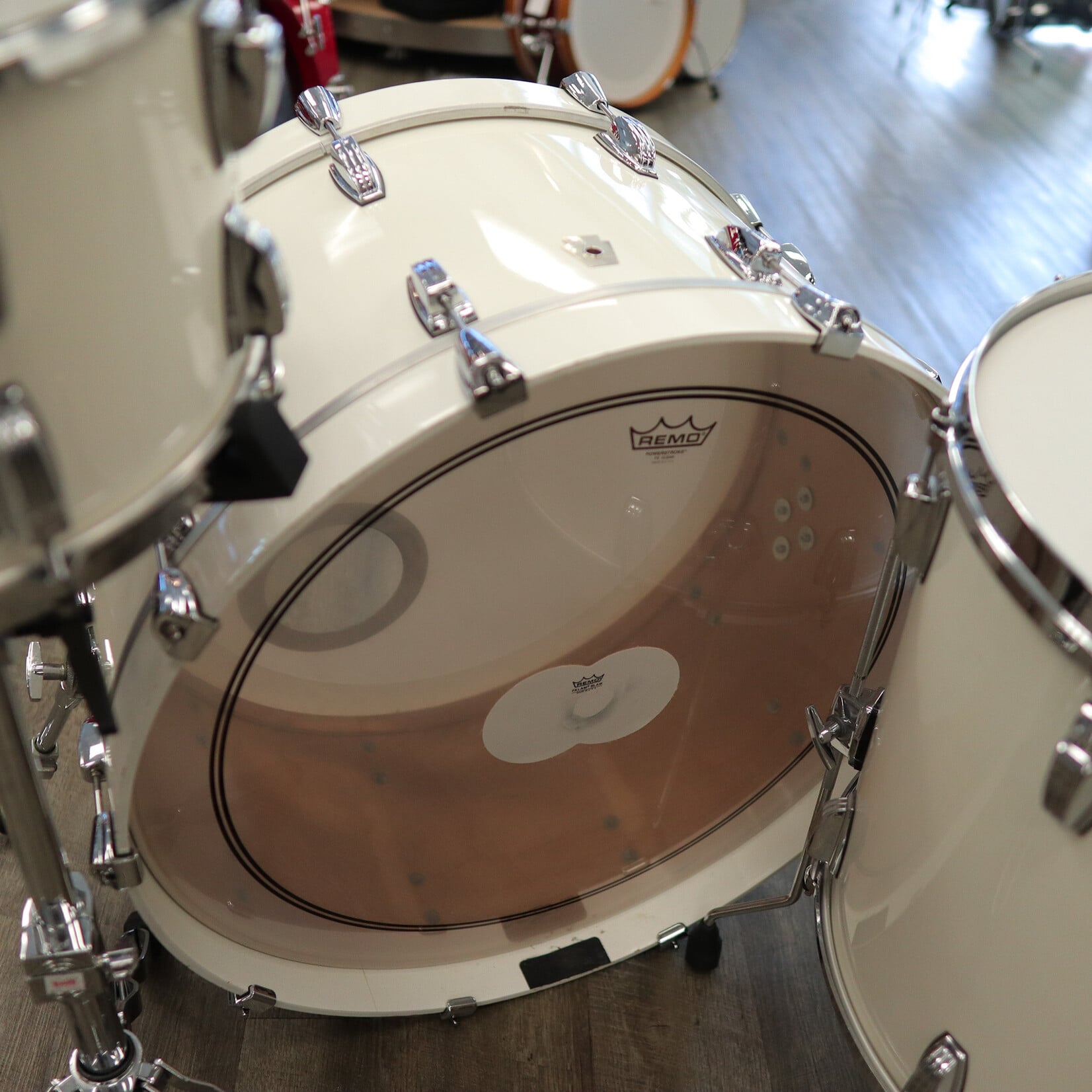 Ludwig Pre-Owned Custom 90s Ludwig Maple 3-Piece Shell Pack 14/18/26 w/ Re-Rings & Custom Bearing Edges