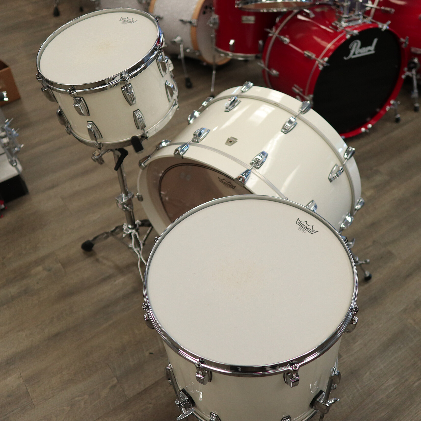 Ludwig Pre-Owned Custom 90s Ludwig Maple 3-Piece Shell Pack 14/18/26 w/ Re-Rings & Custom Bearing Edges