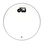 DW DW 22" Logo Head Coated White (Non-Vented) DRDHCW22K
