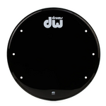 DW DW 22" Logo Head Black With White Logo DRDHGB22K