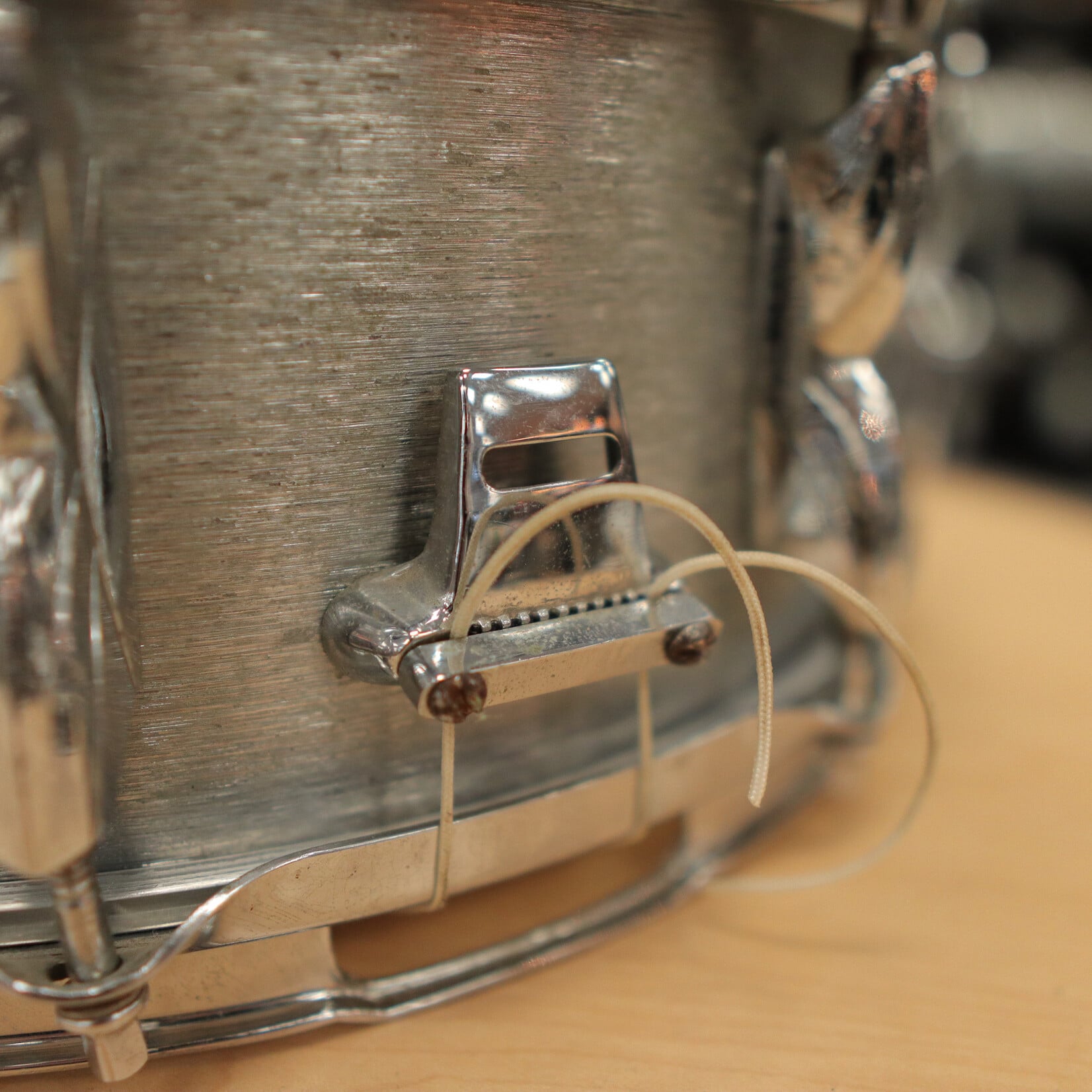 Premier Vintage 1970s Premier Hi-Fi  5x14" Brushed Chrome over Aluminum Snare Drum (Made in England)