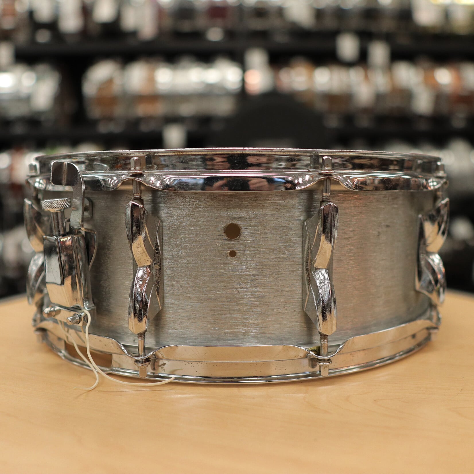 Premier Vintage 1970s Premier Hi-Fi  5x14" Brushed Chrome over Aluminum Snare Drum (Made in England)