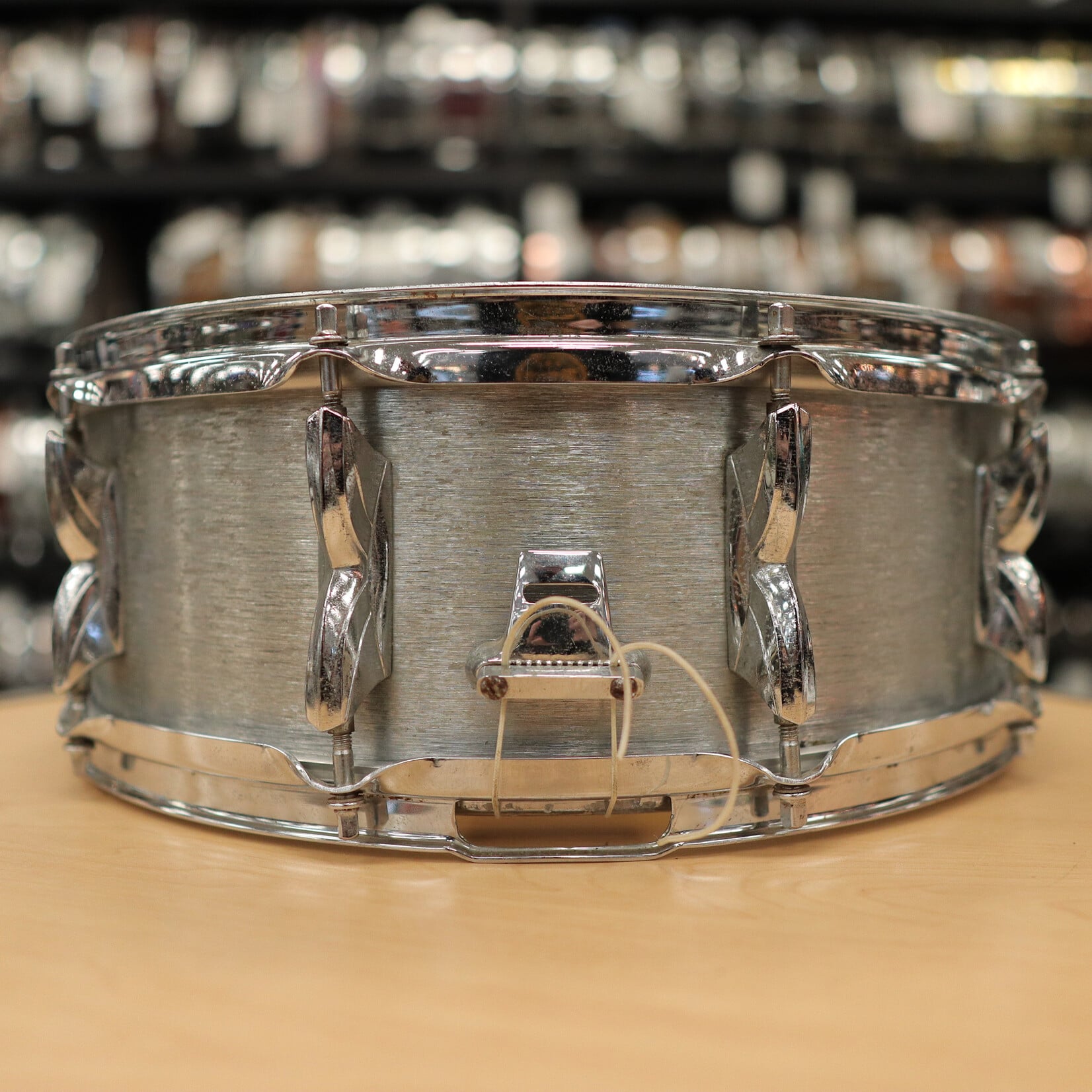 Premier Vintage 1970s Premier Hi-Fi  5x14" Brushed Chrome over Aluminum Snare Drum (Made in England)